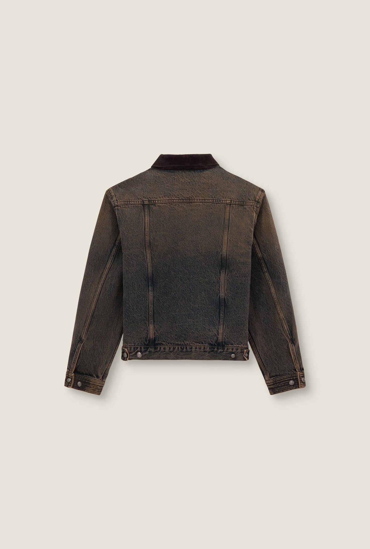Veste trucker à plis