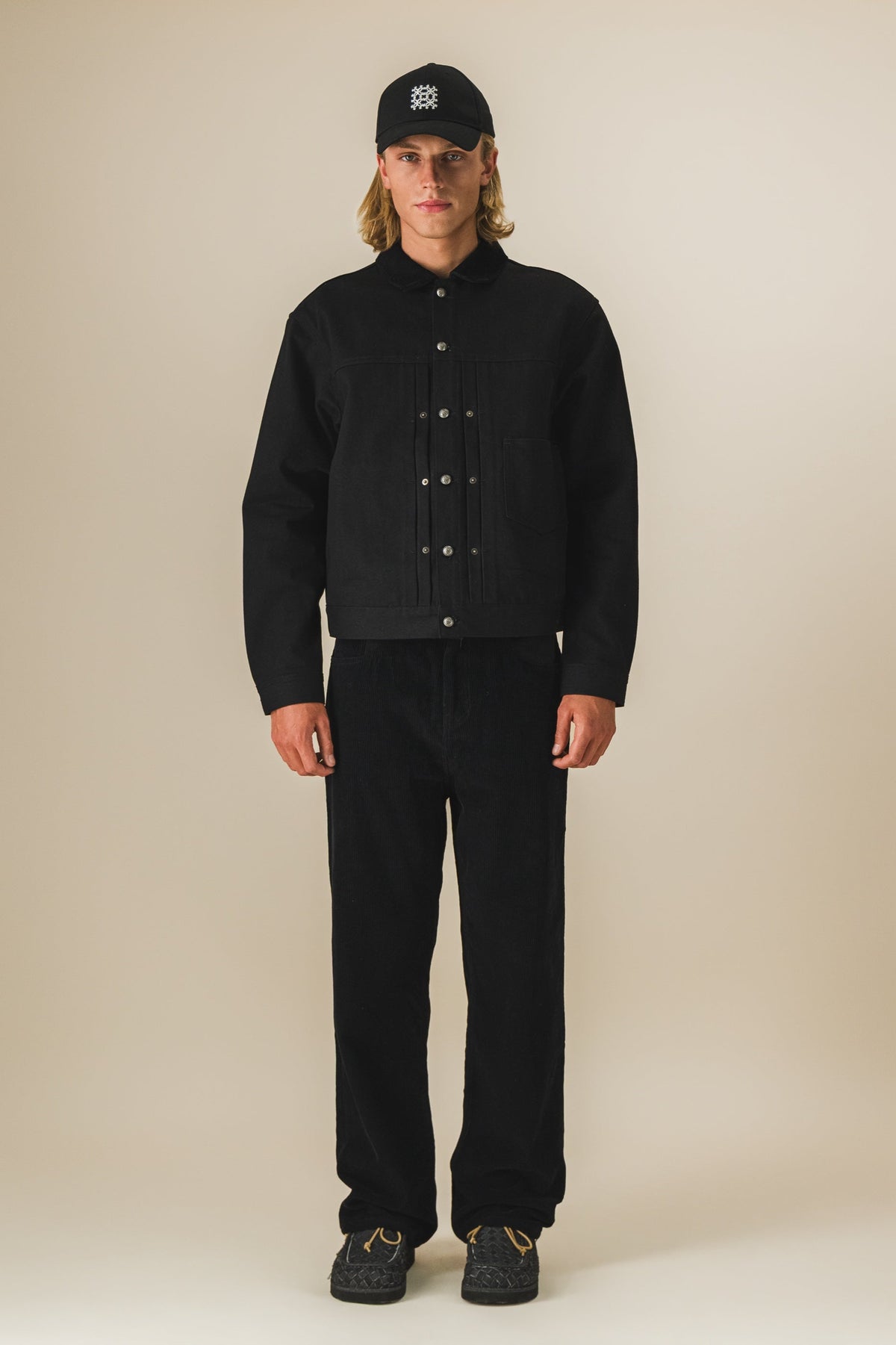 Veste trucker selvedge