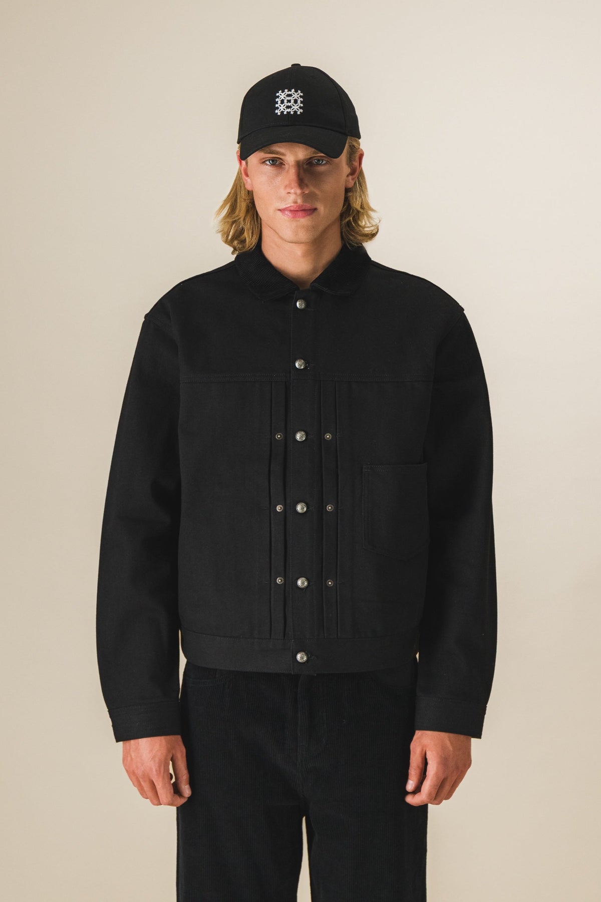 Veste trucker selvedge