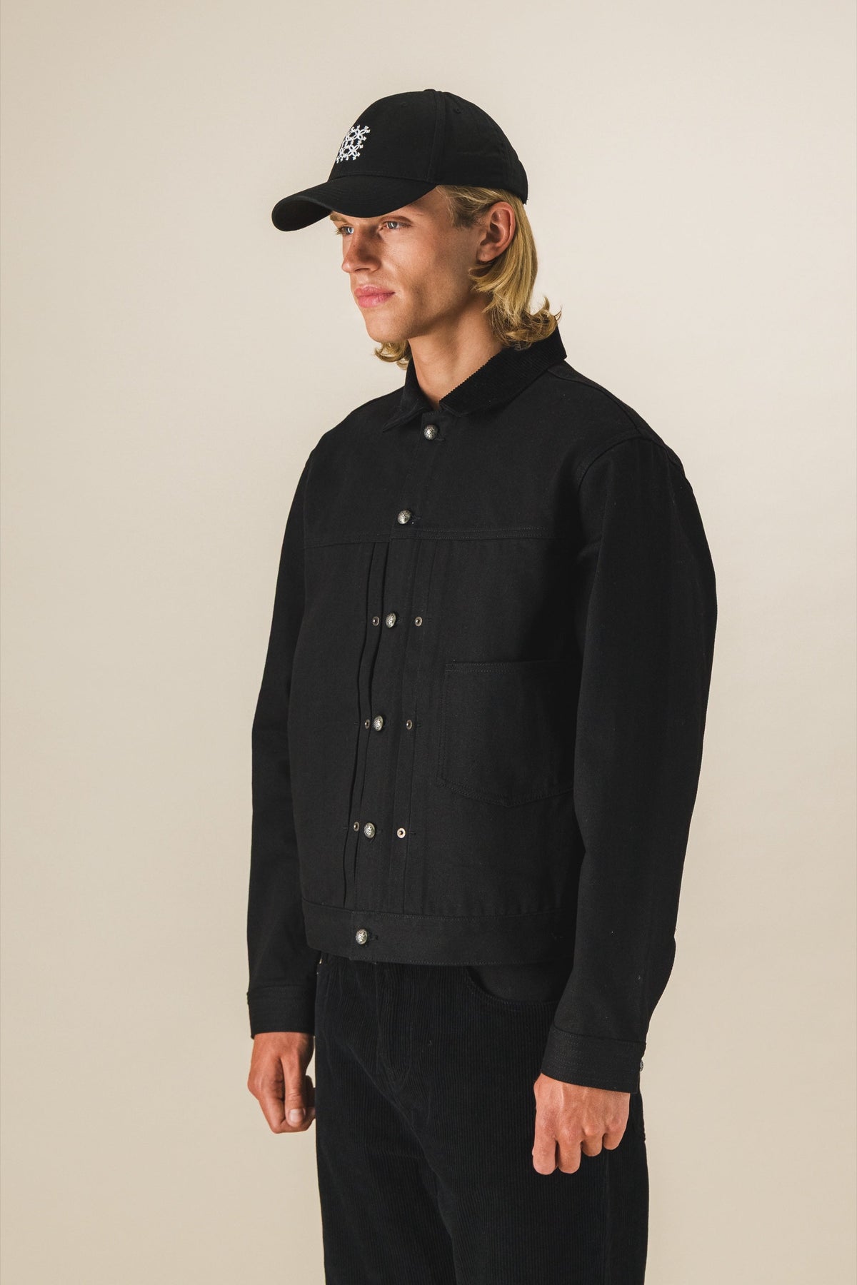 Veste trucker selvedge