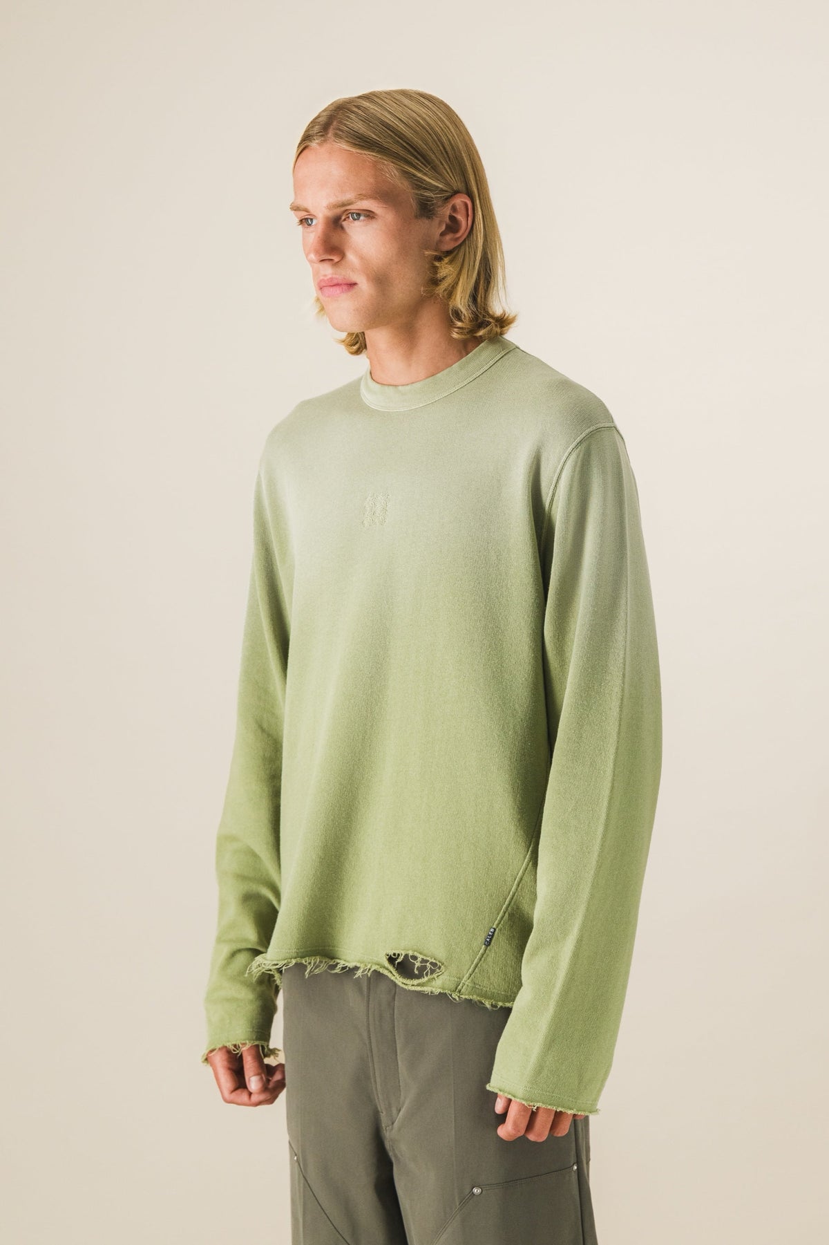 T-shirt manches longues bords francs