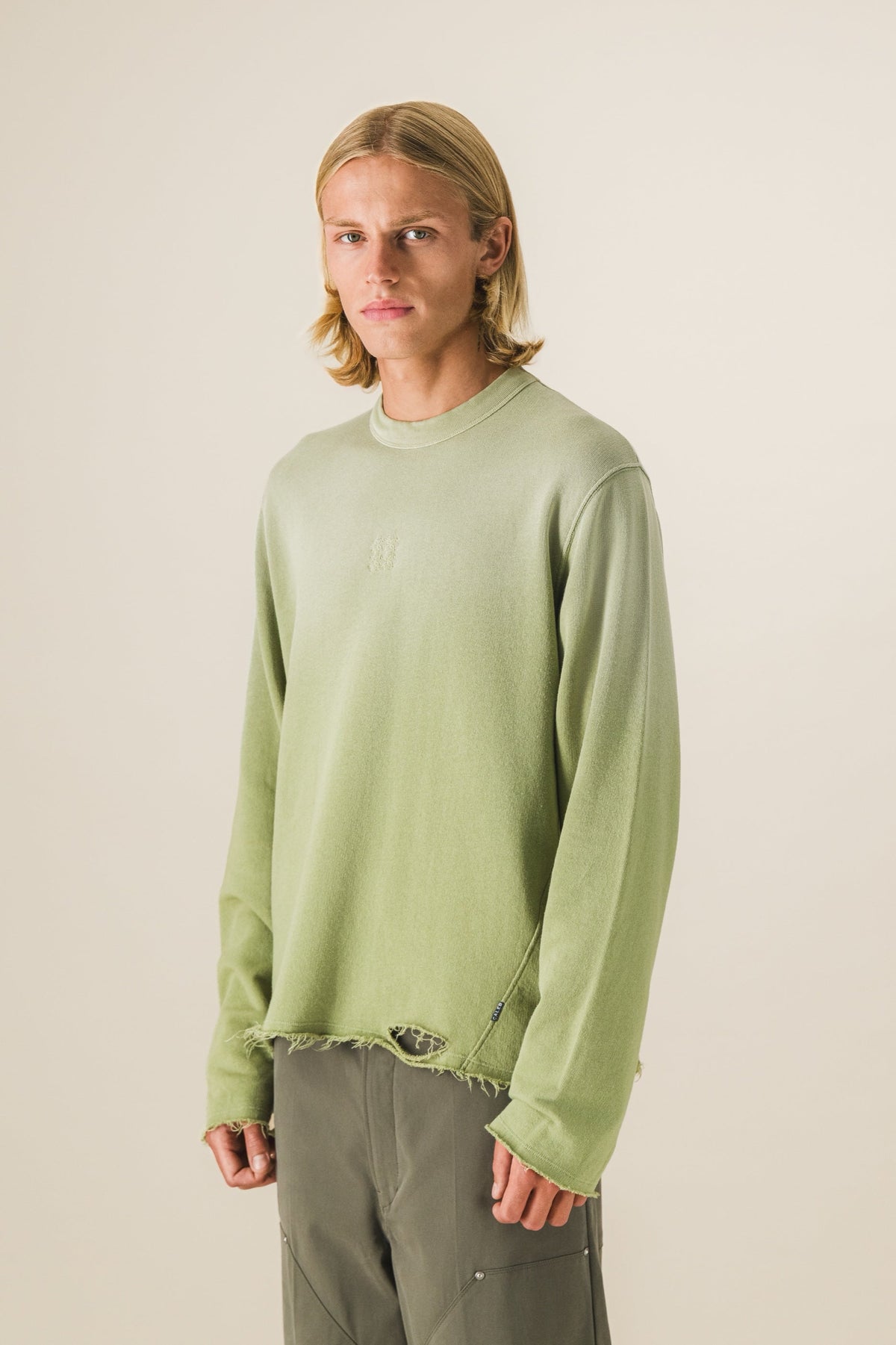 T-shirt manches longues bords francs