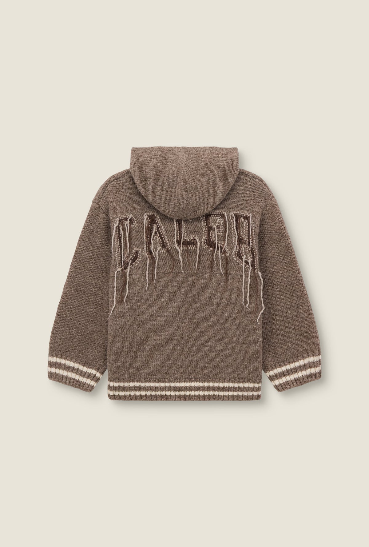 Hoodie en maille torsadée