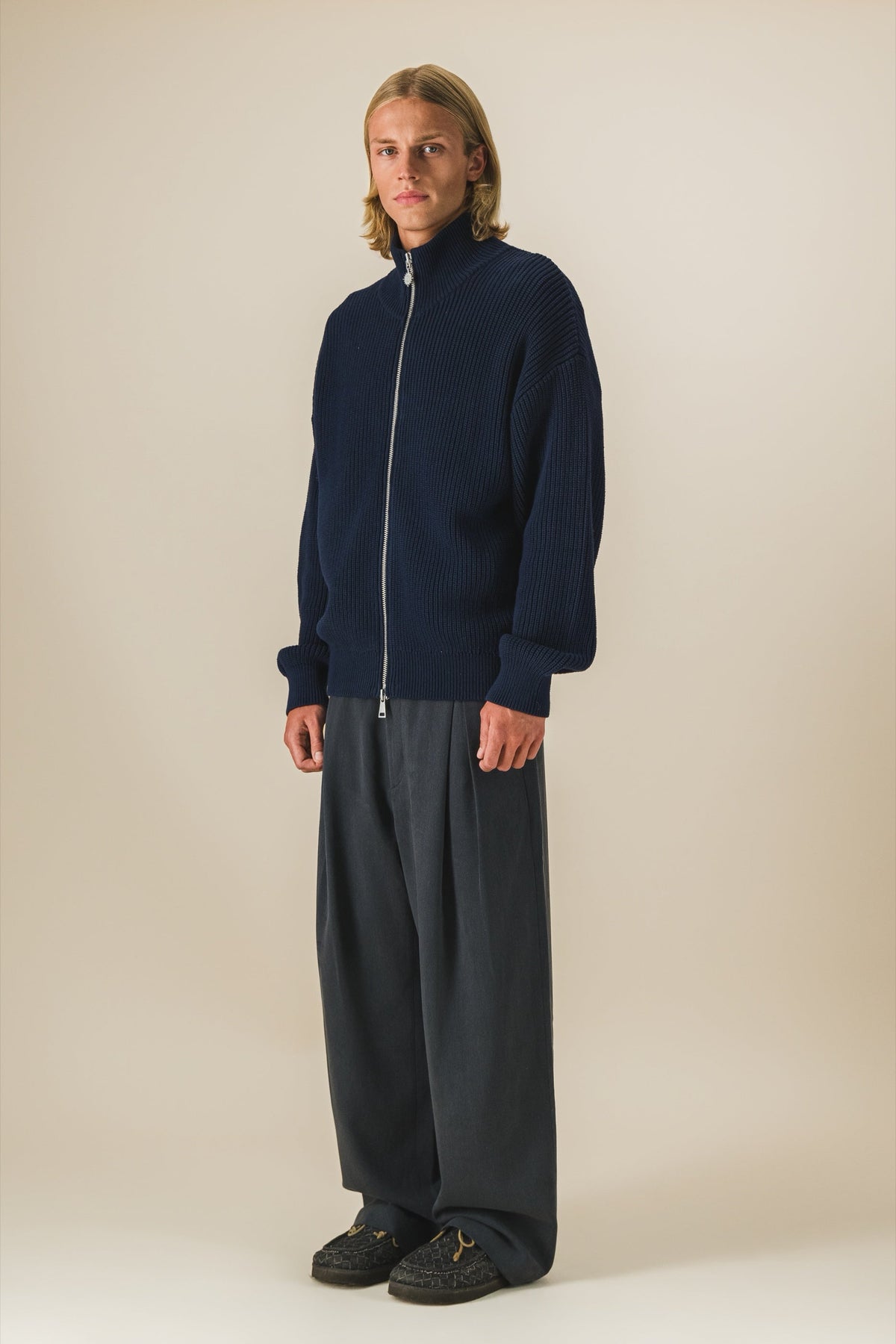 Gilet zippé en maille