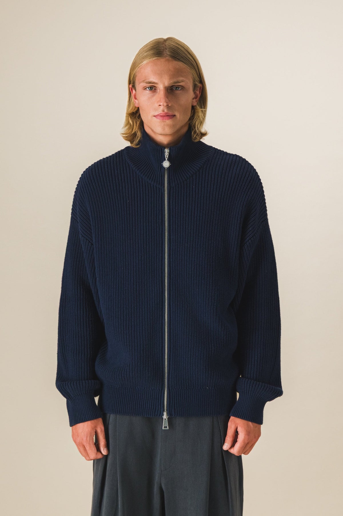 Gilet zippé en maille