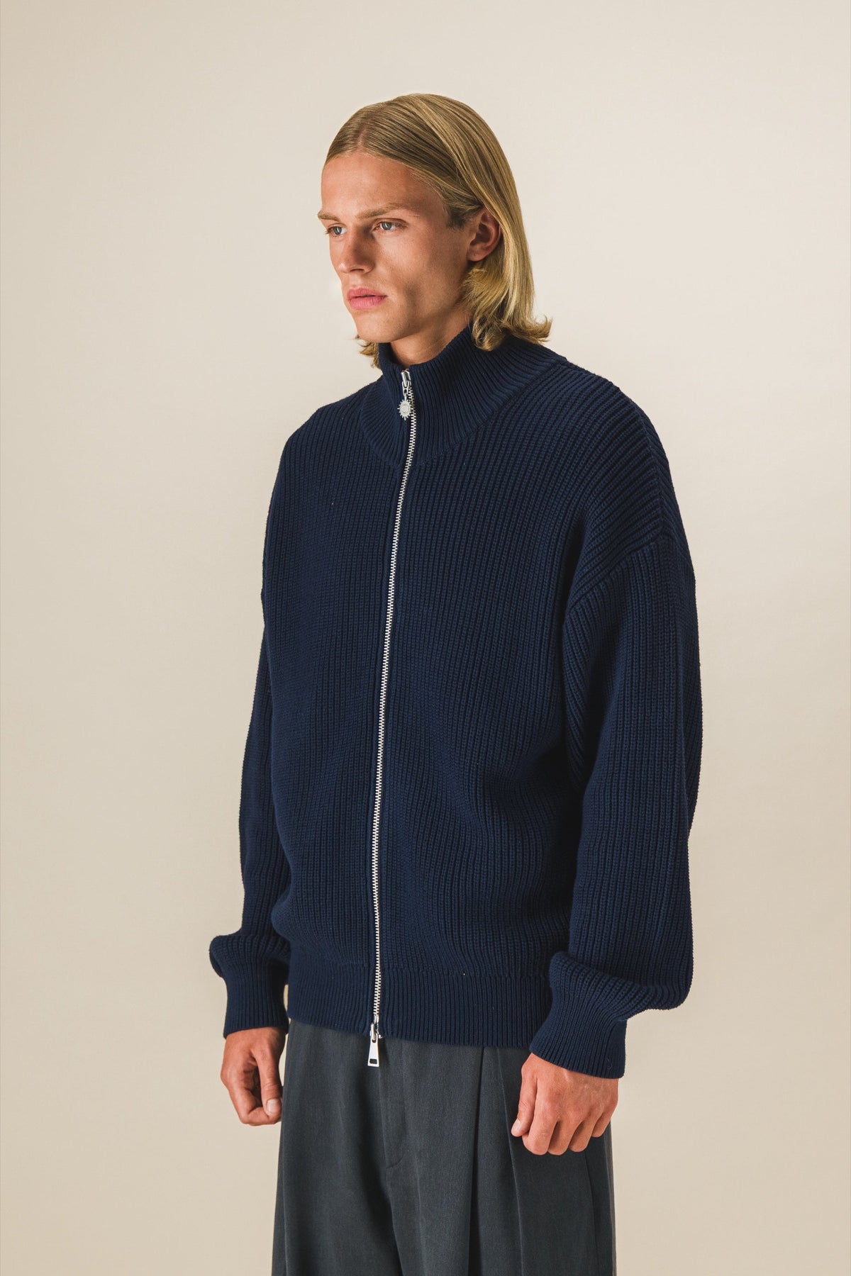 Gilet zippé en maille