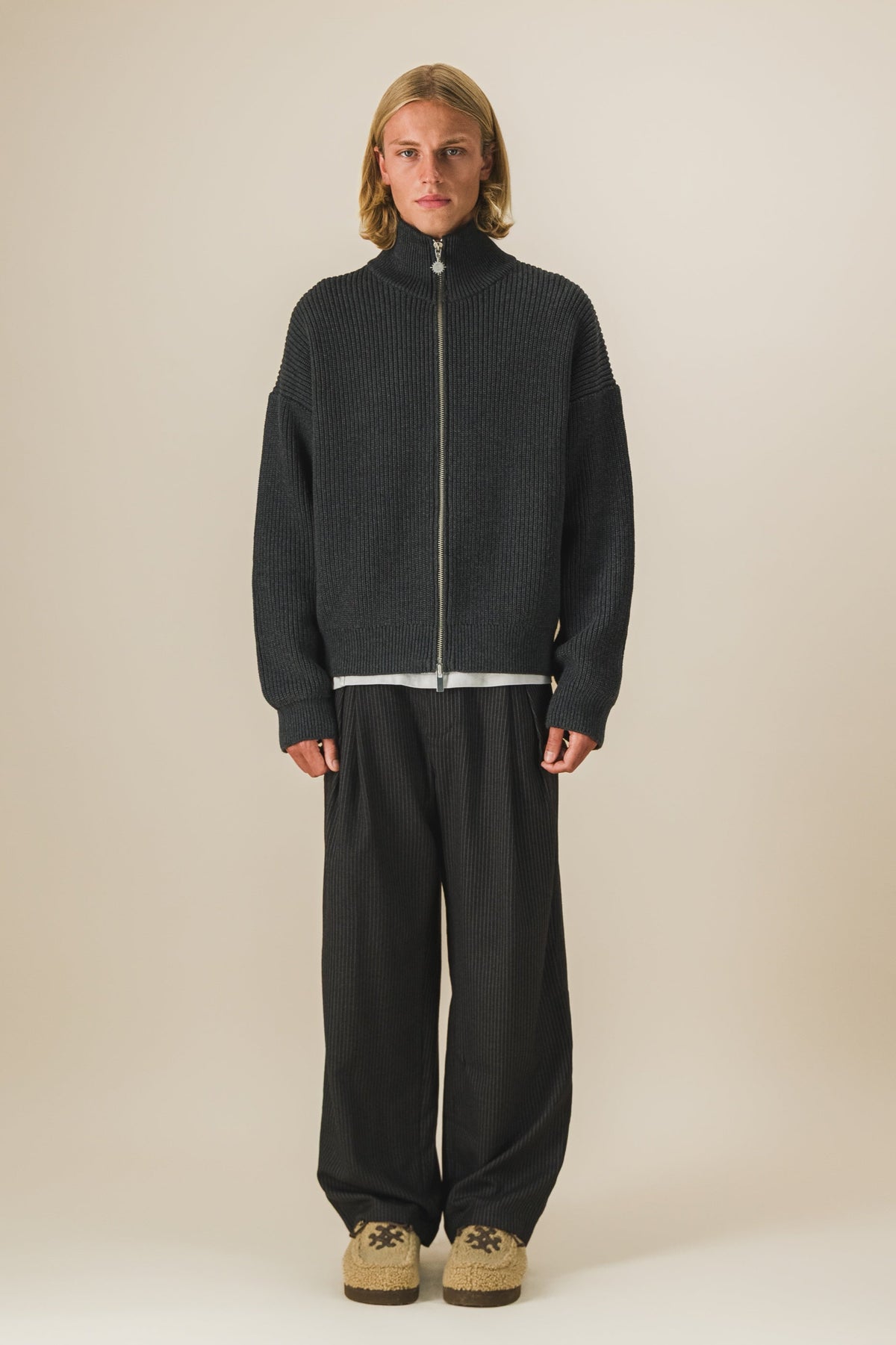 Gilet zippé en maille