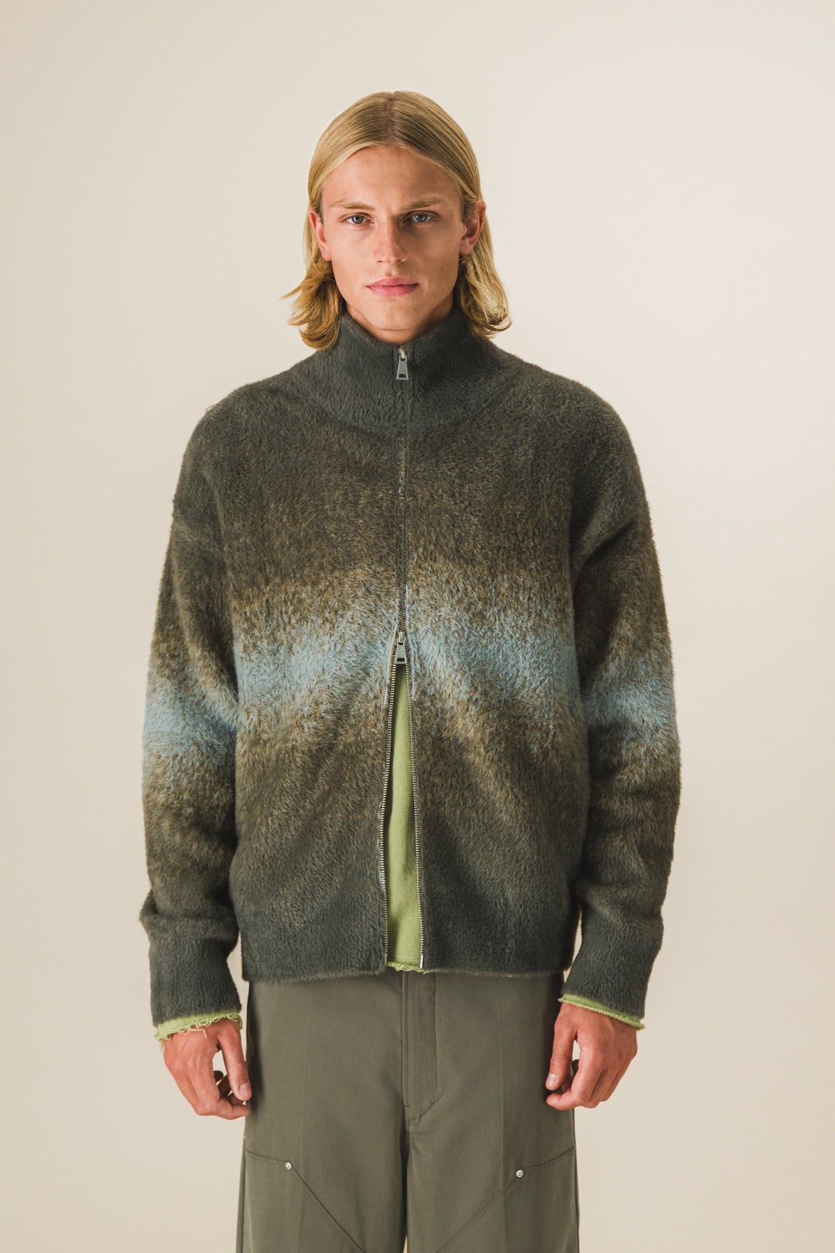 Gilet zippé fluffy