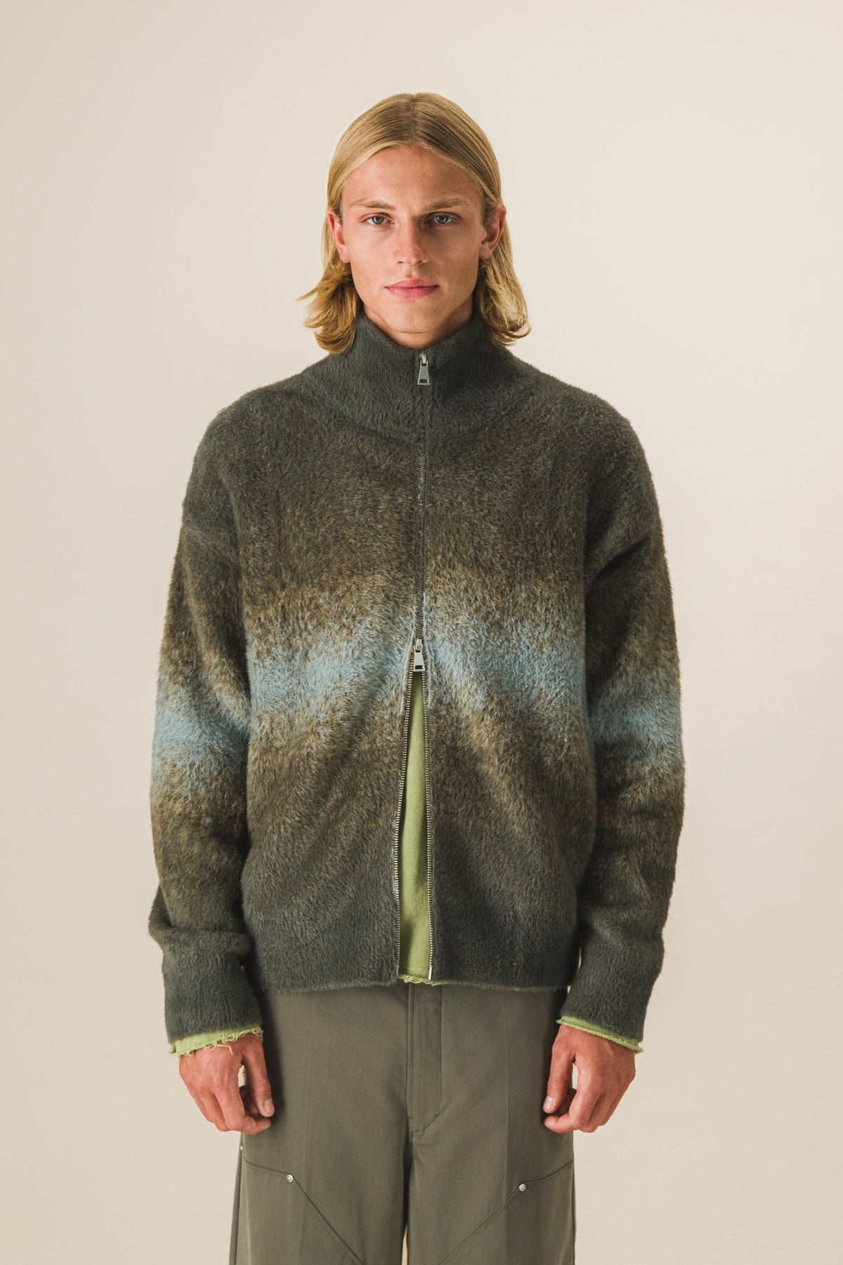 Gilet zippé fluffy