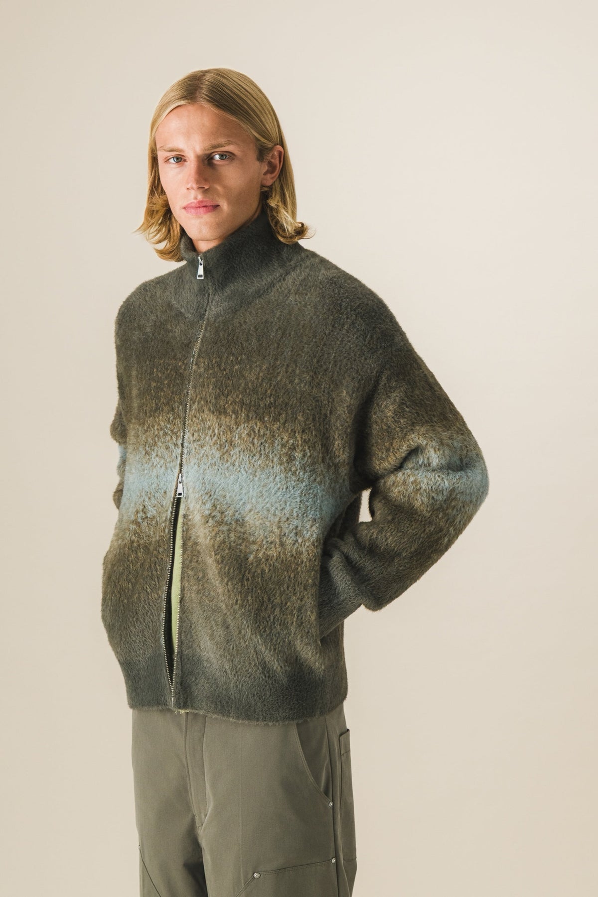 Gilet zippé fluffy