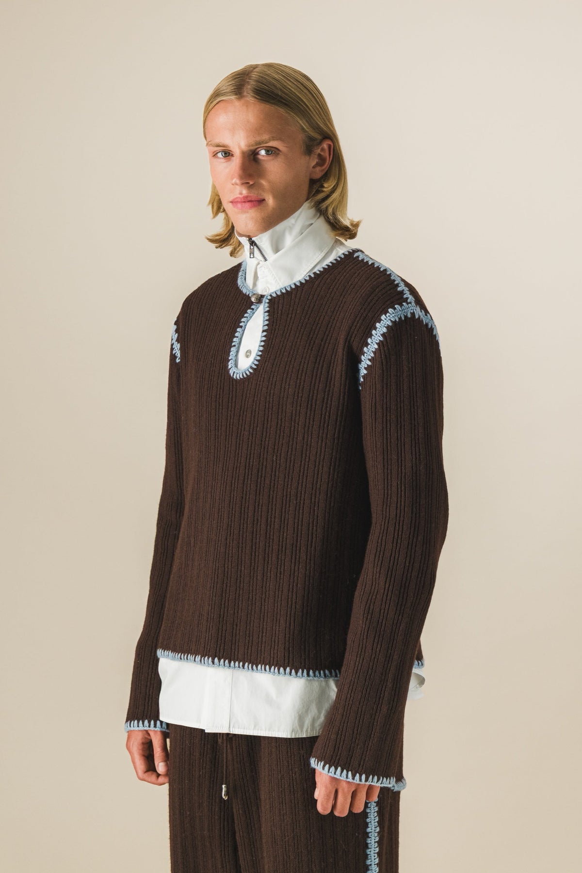 Top col boutonné