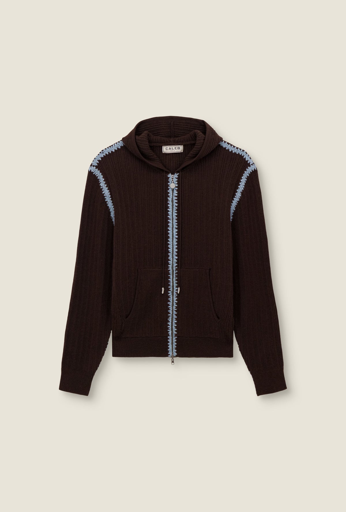 Gilet zippé feston