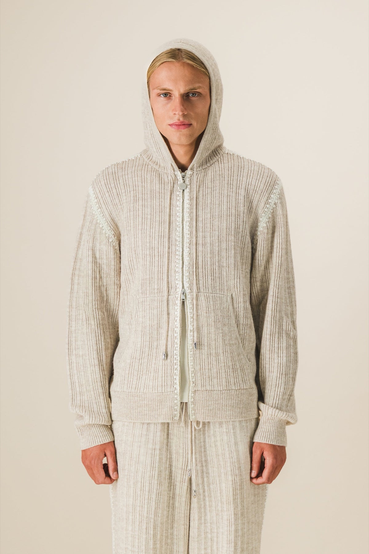 Gilet zippé feston