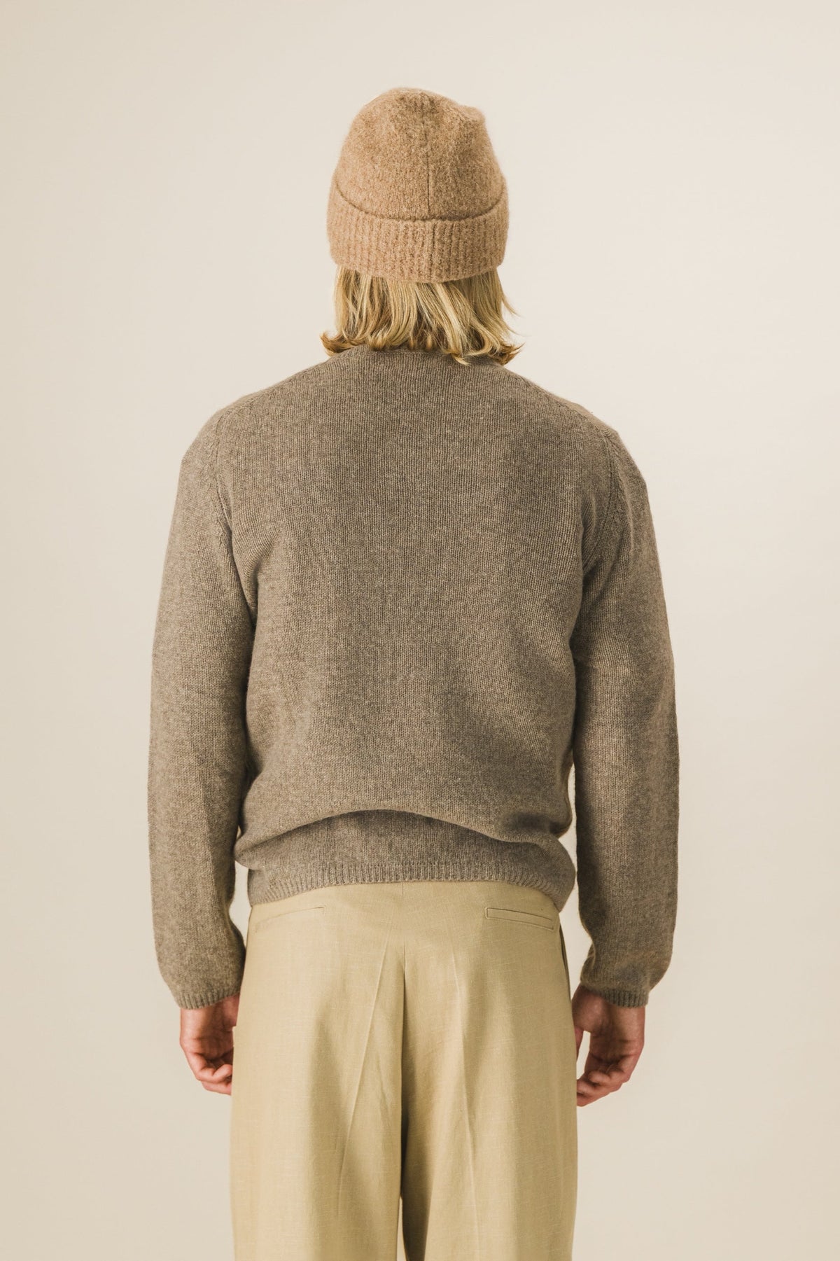 Pull col rond laine et cachemire