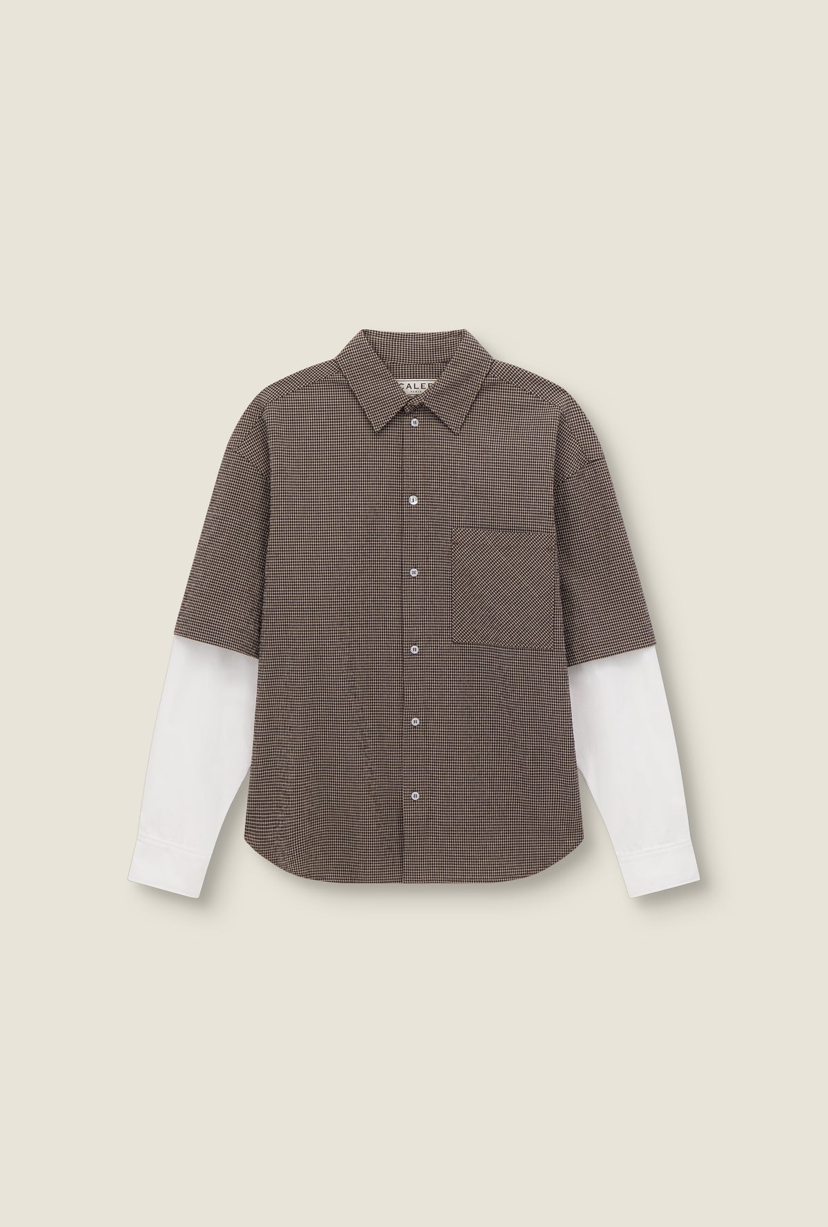 Chemise manches courtes double épaisseur