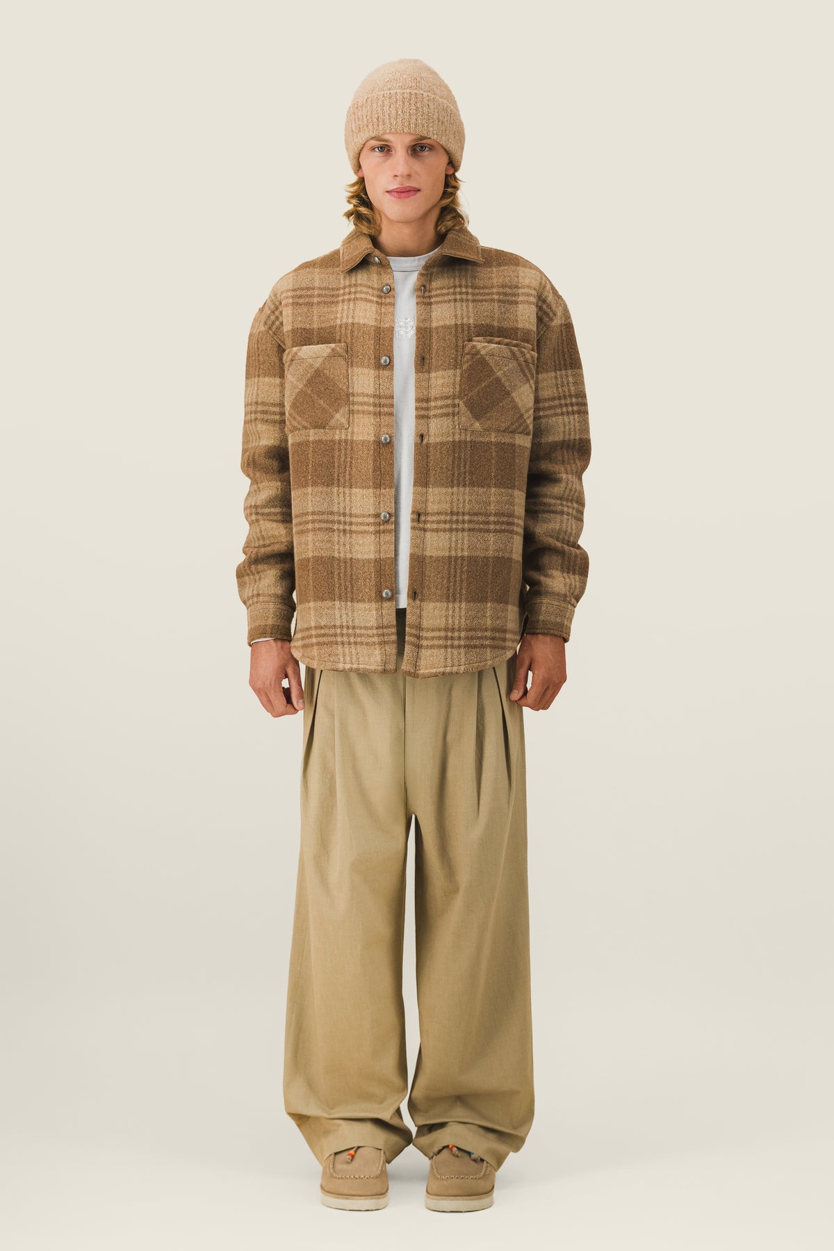 Checked overshirt