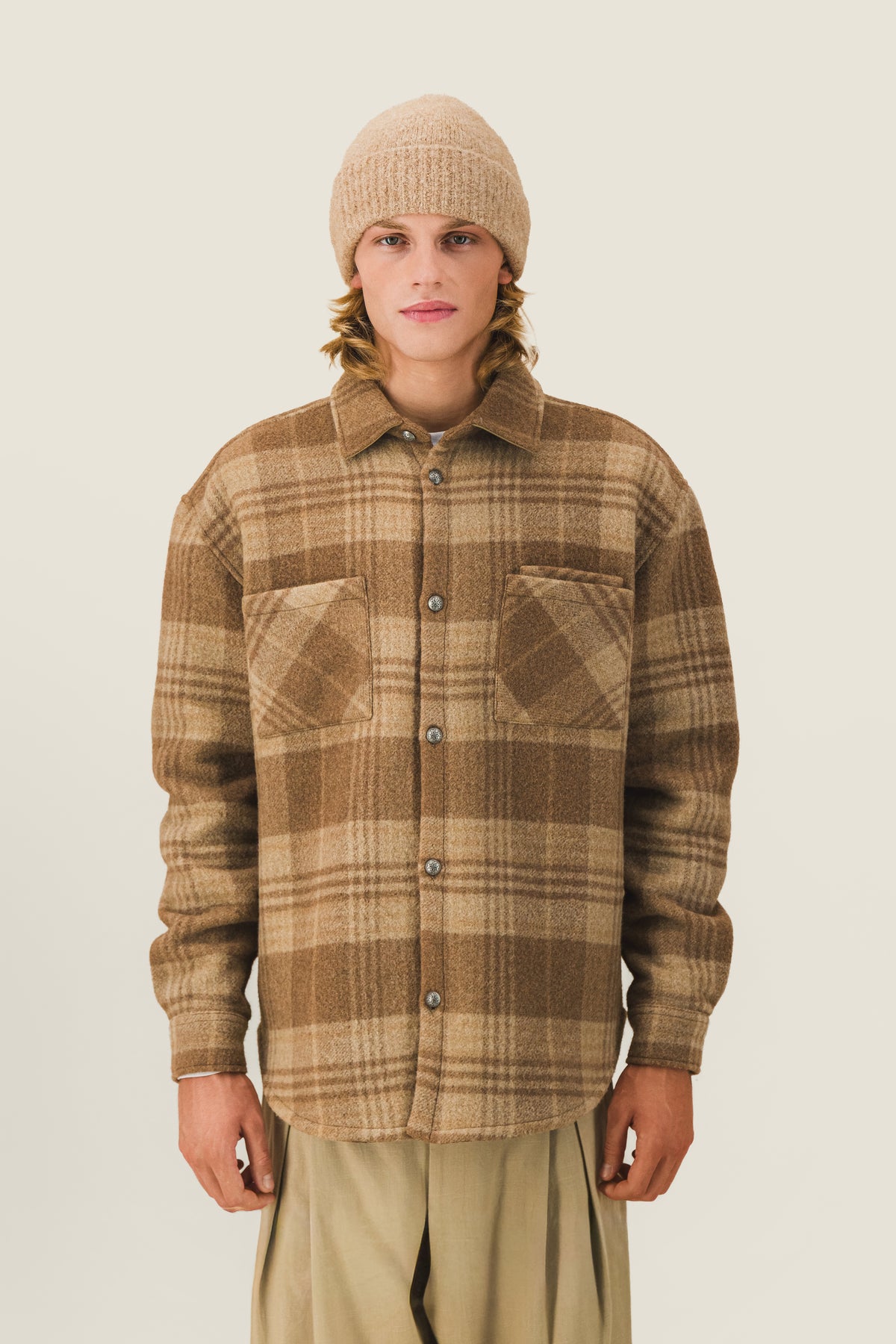 Checked overshirt