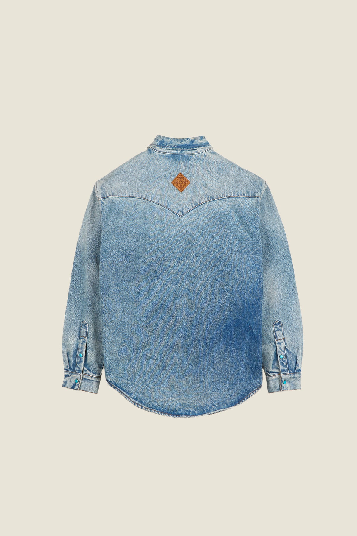 Chemise western en denim