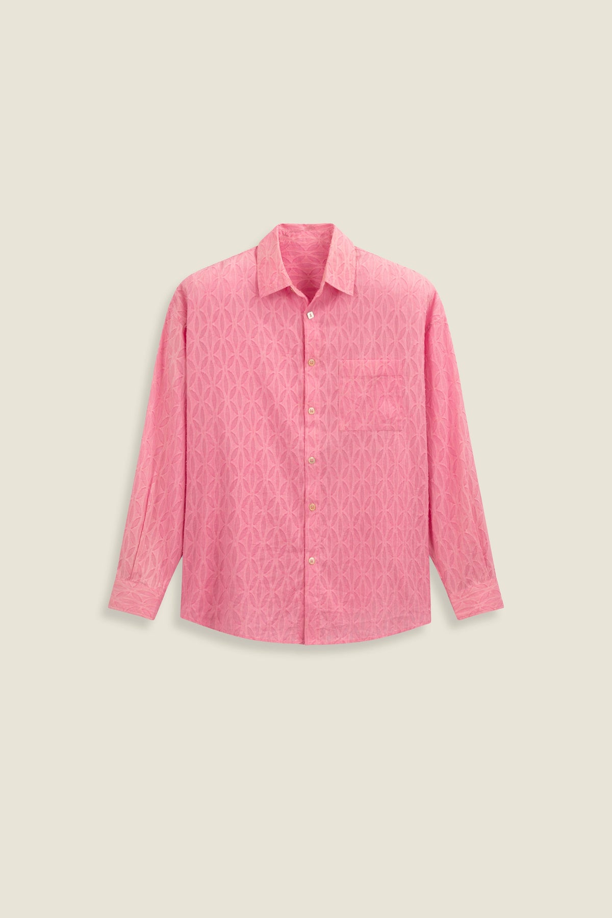 Chemise à motif floral délavé