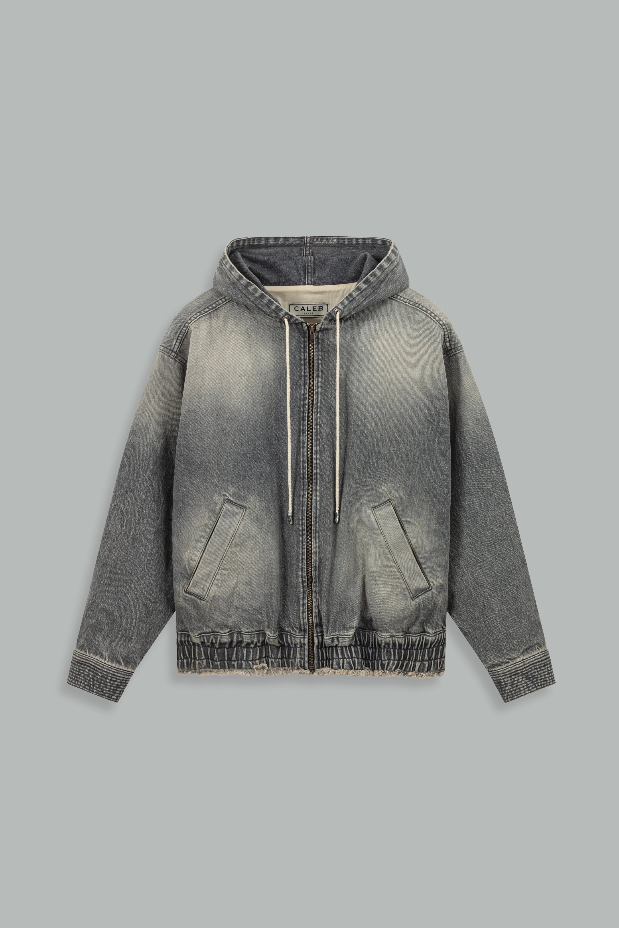 Sweat à capuche en denim