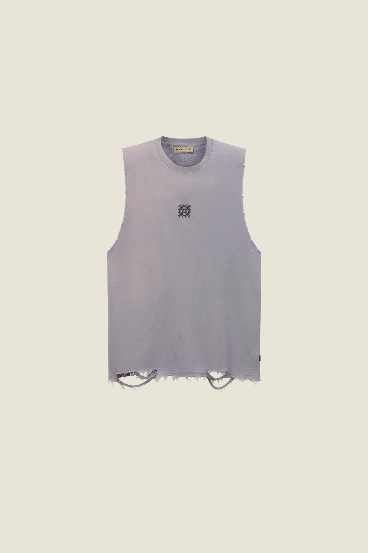 Fleece-Tanktop mit Spray-Effekt