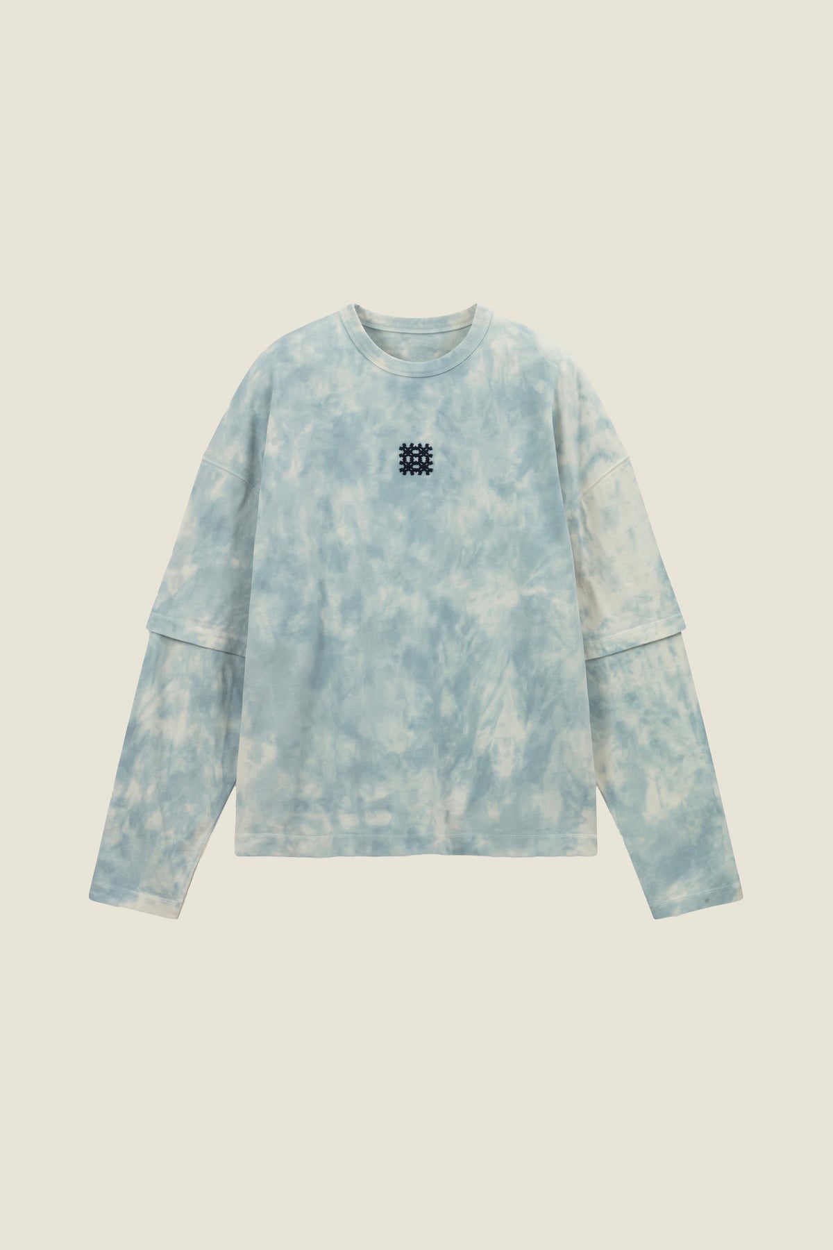 T-Shirt mit Marmor-Effekt-Färbung
