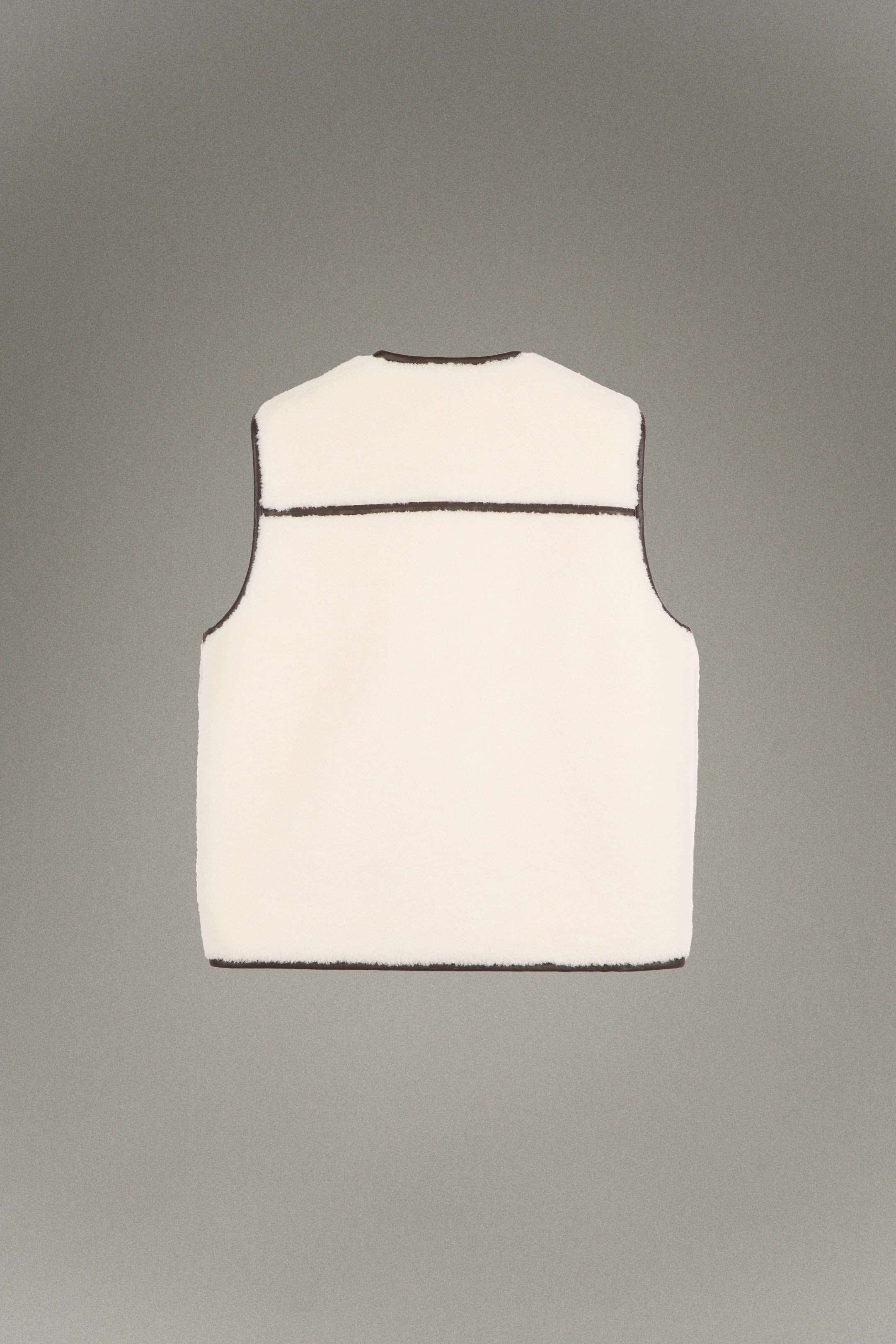 Veste sans manche zippée en polaire