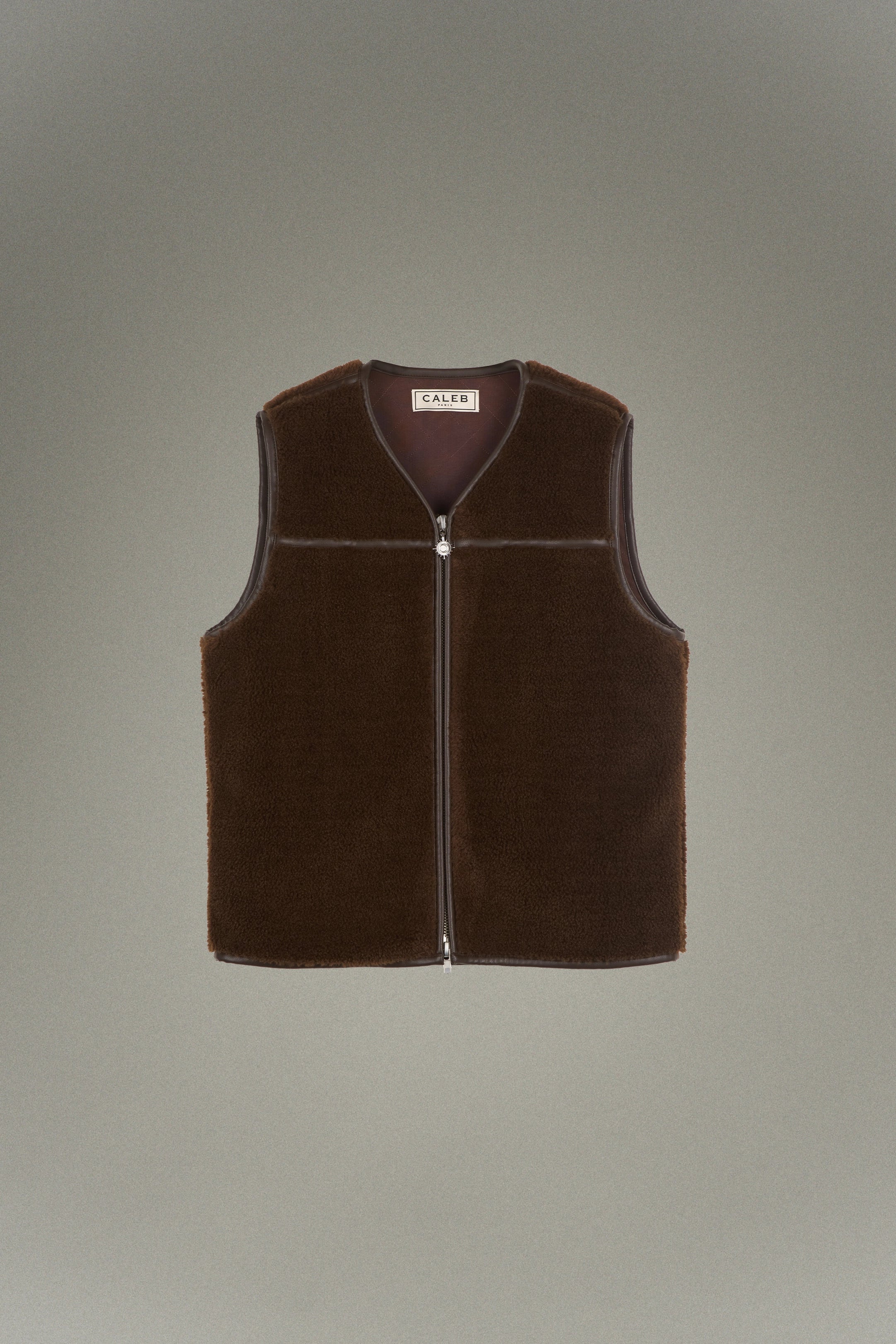Veste sans manche zippée en polaire