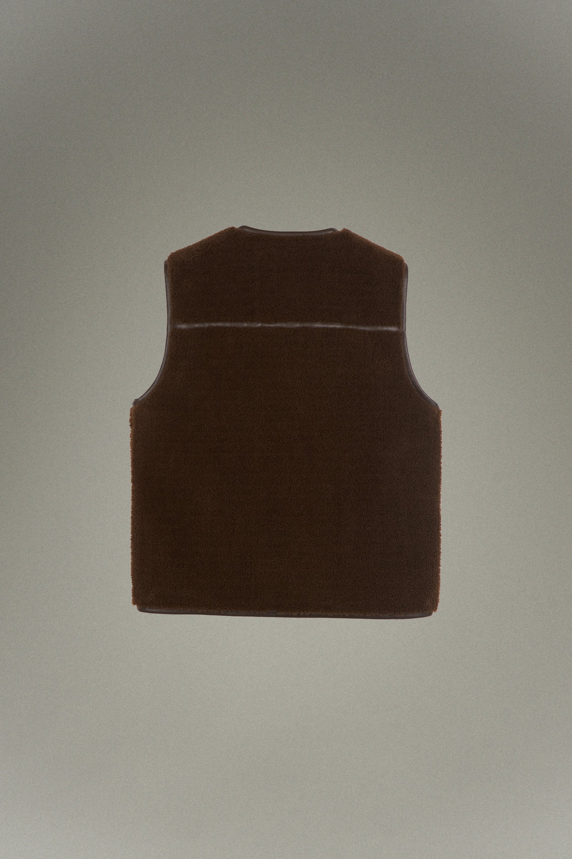 Veste sans manche zippée en polaire