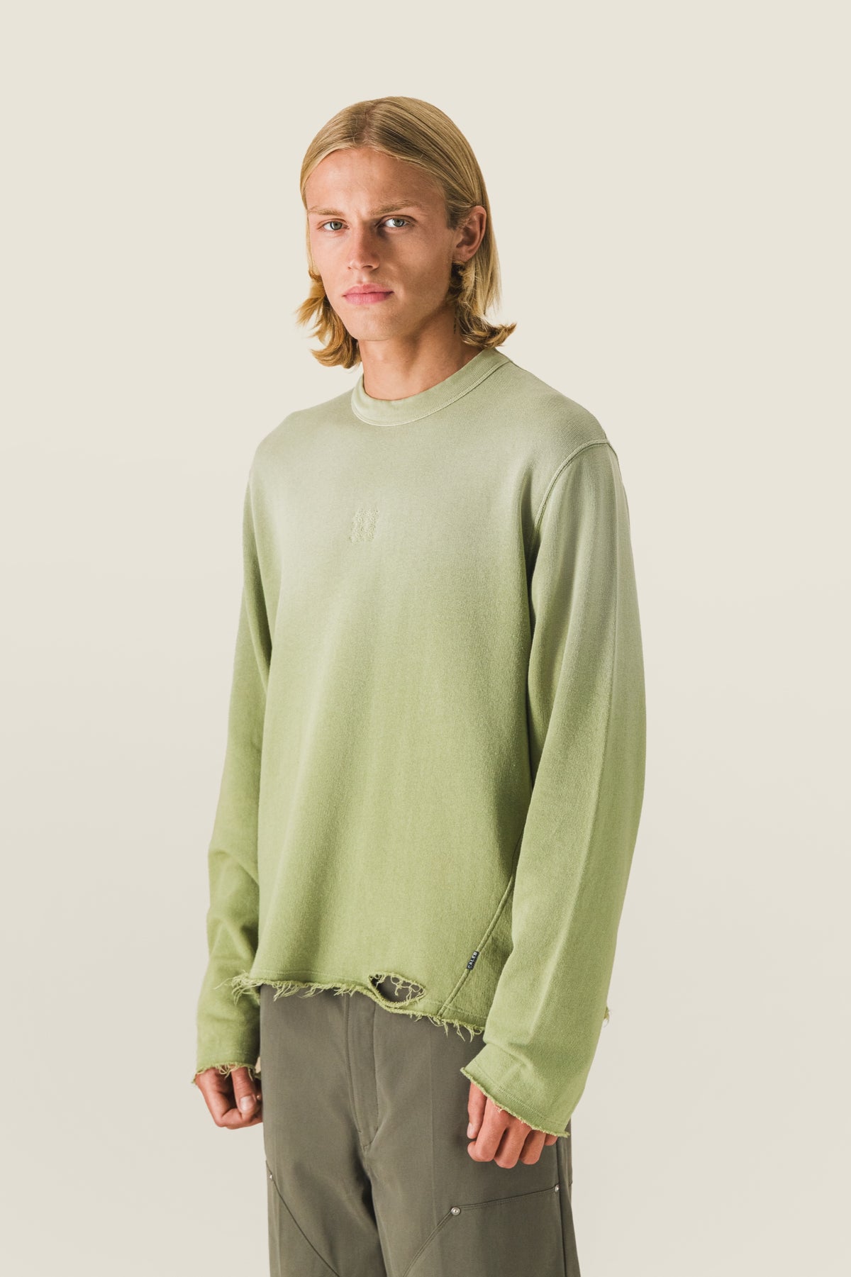 T-shirt manches longues bords francs