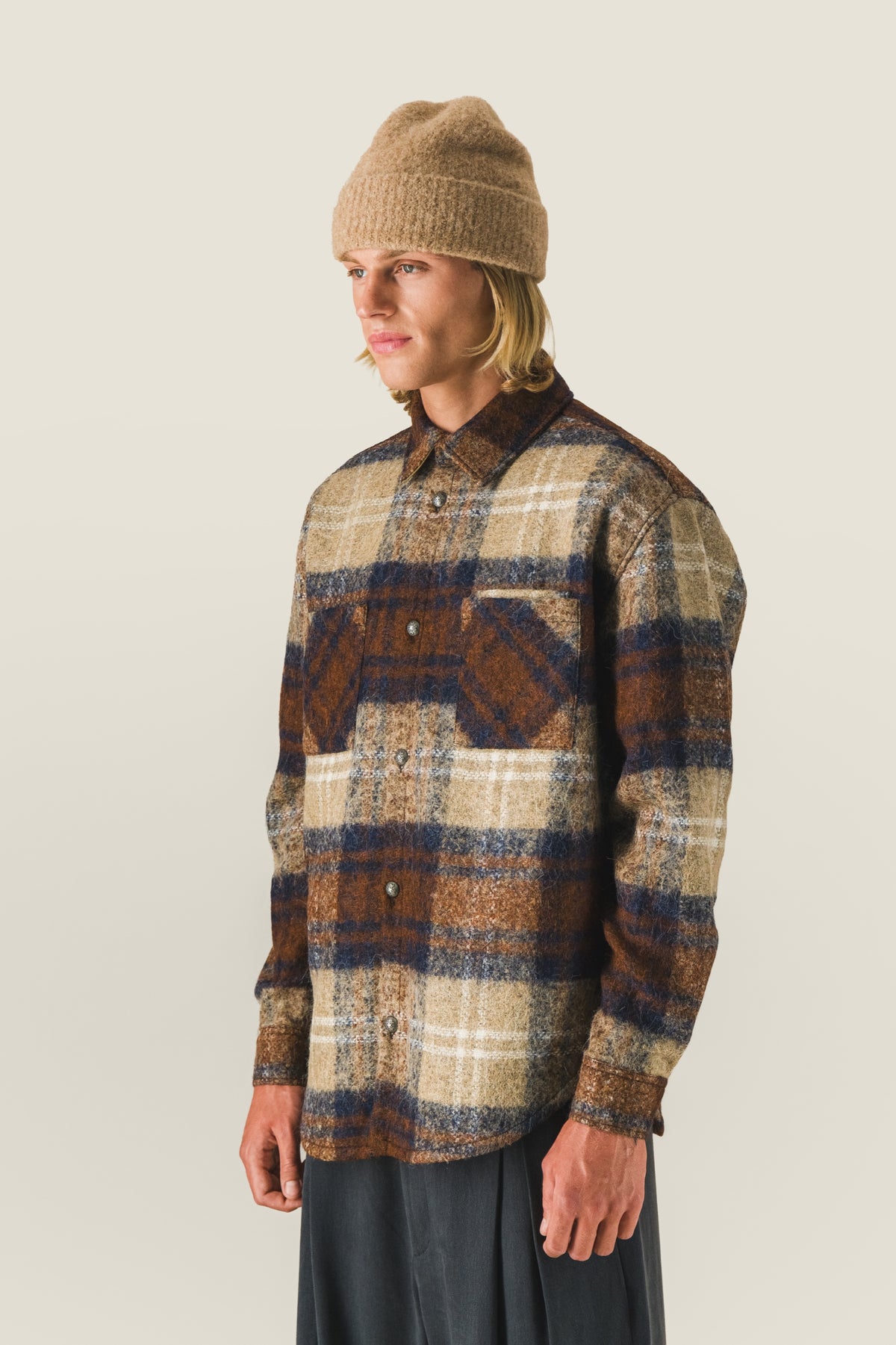Checked overshirt