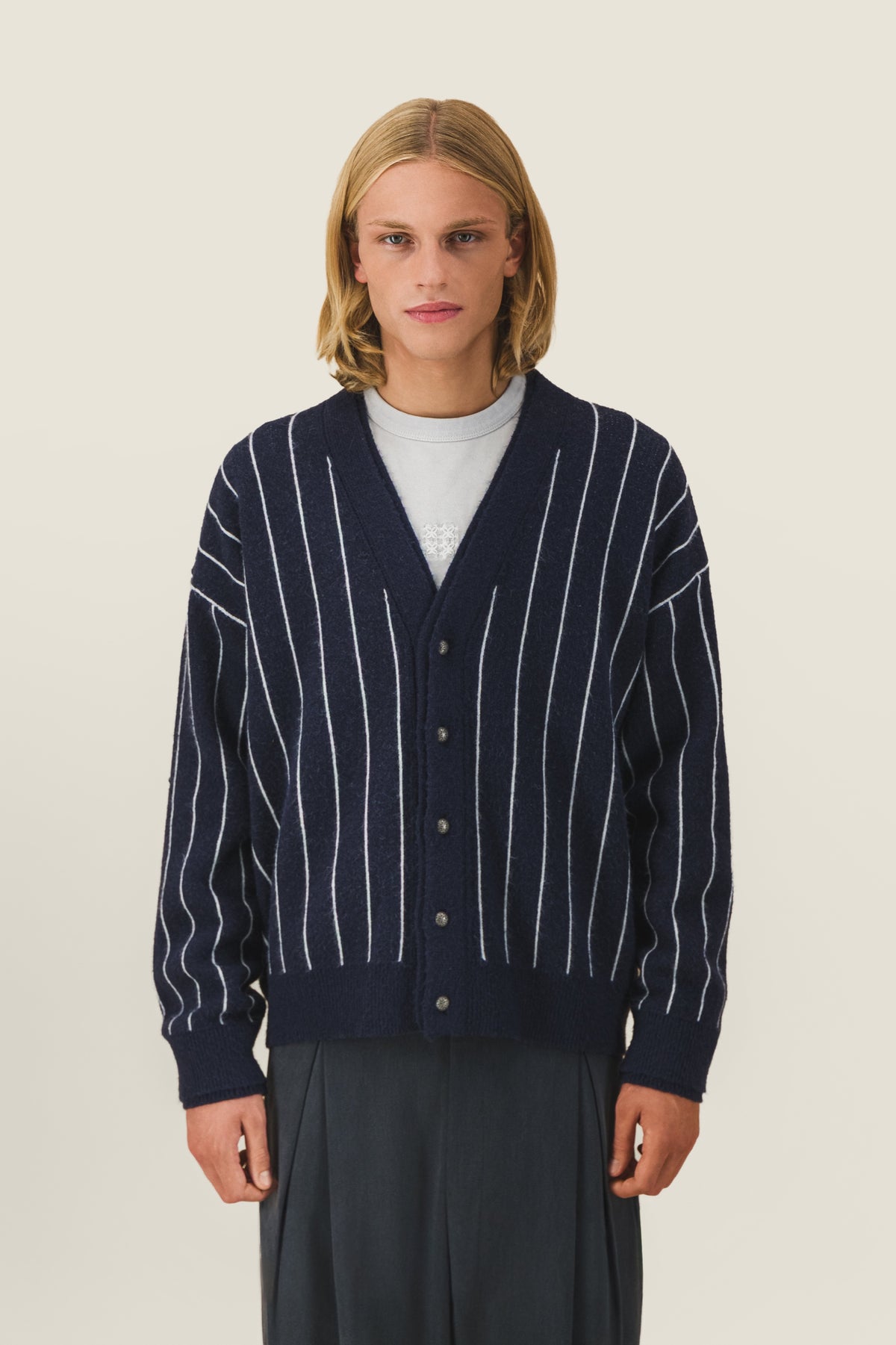 Double-thick cardigan