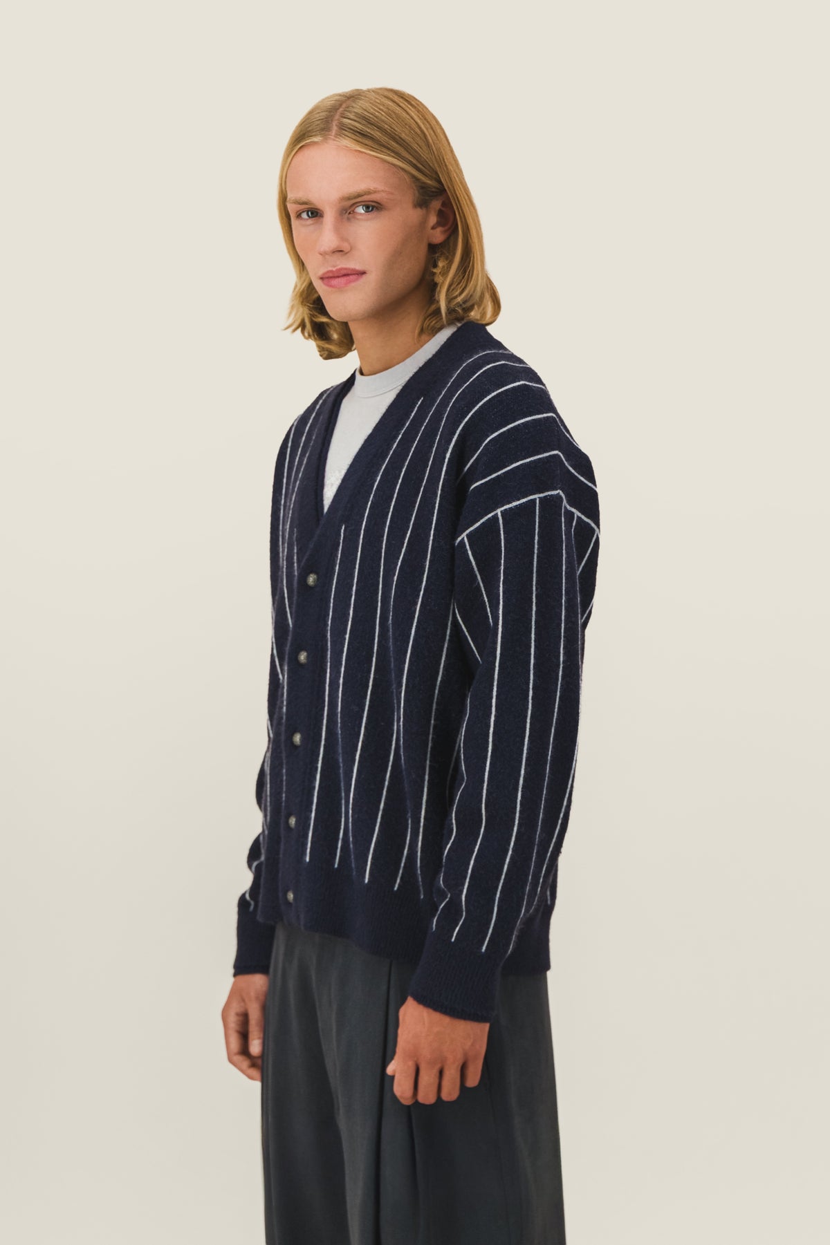 Double-thick cardigan