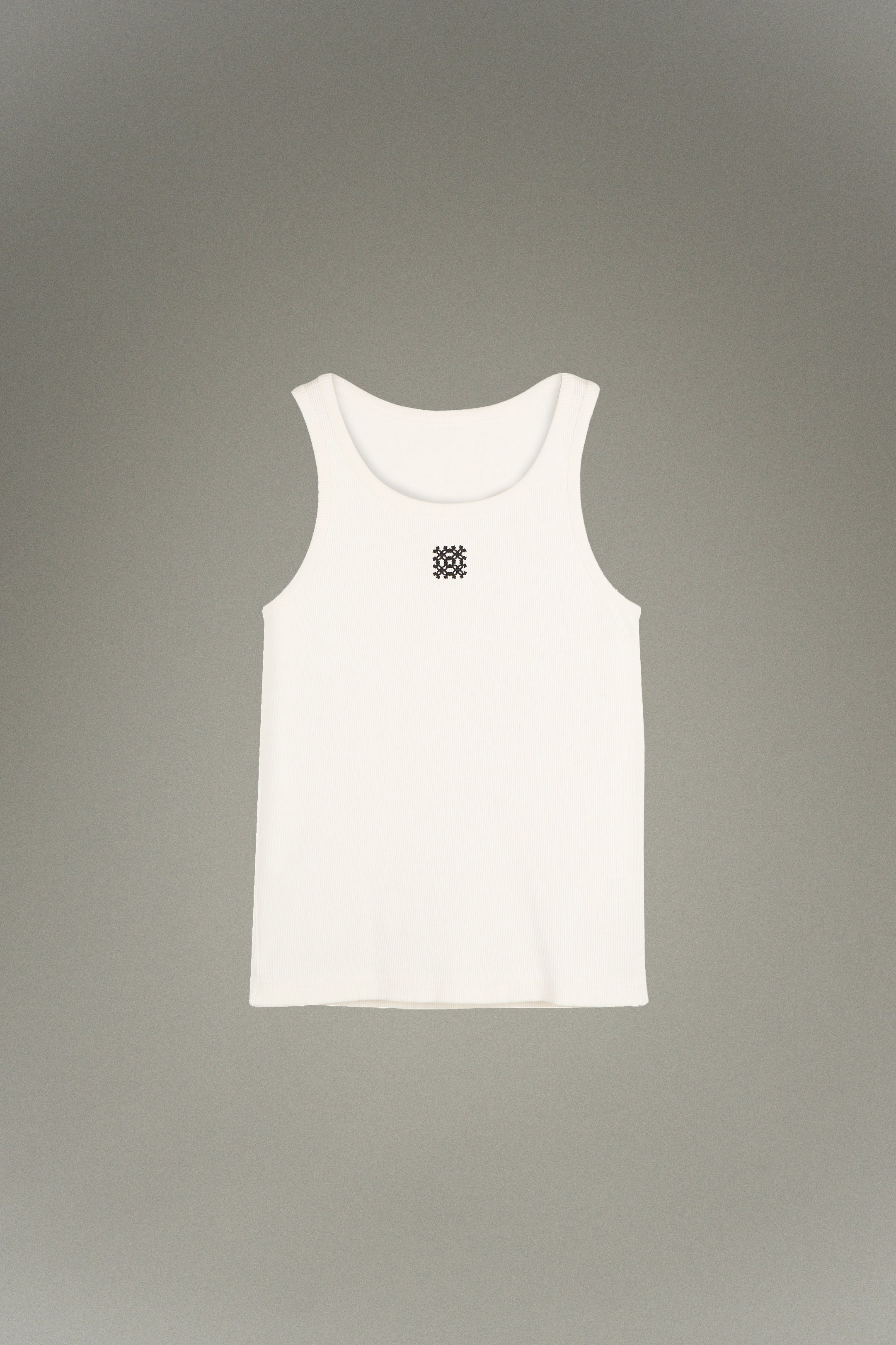 Tank top broderie monogramme
