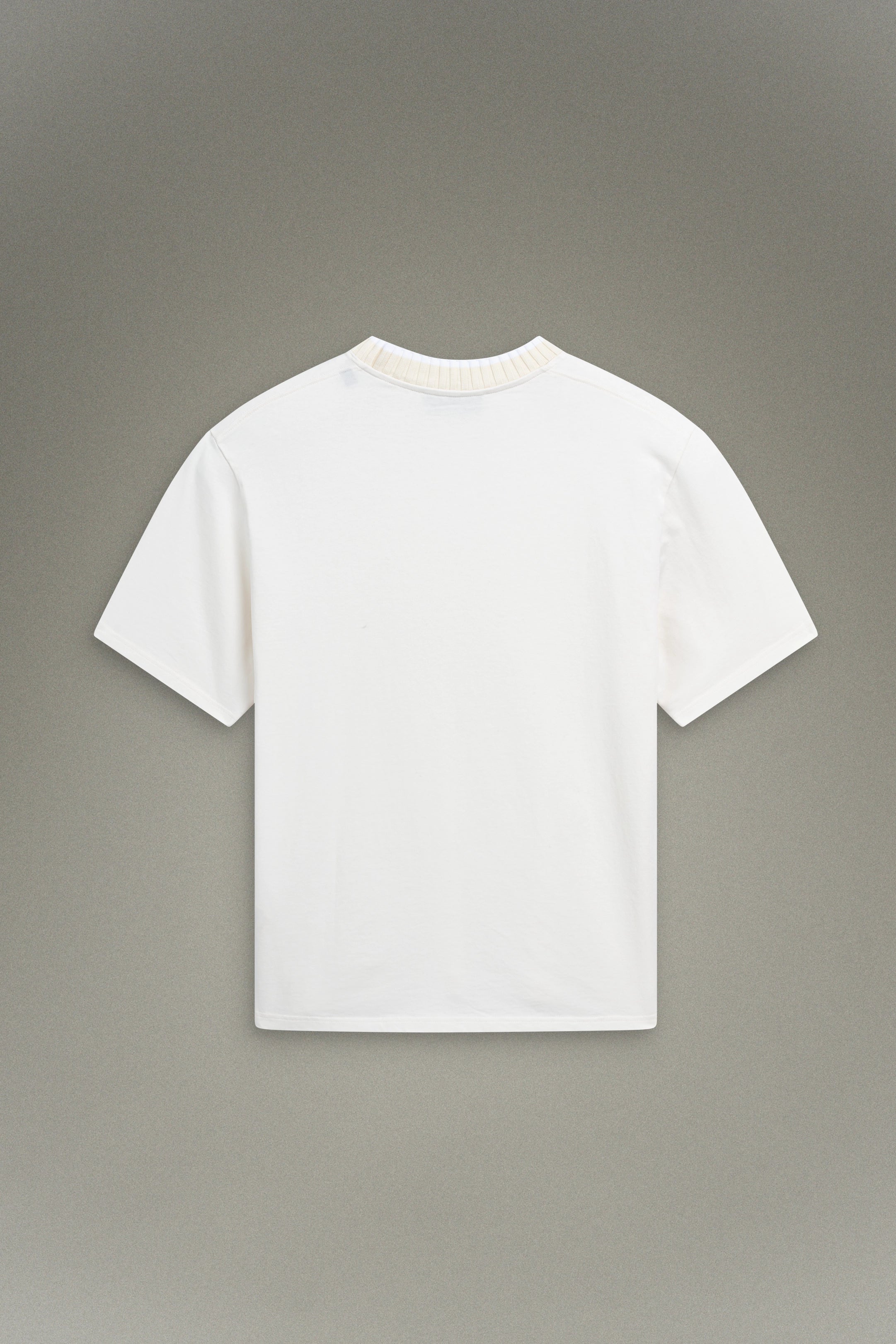 T-shirt en jersey côtelé style Varsity