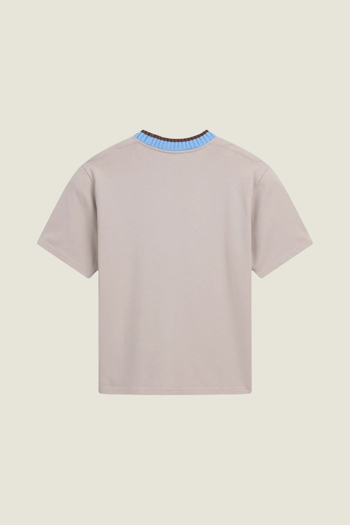 T-shirt en jersey côtelé style Varsity