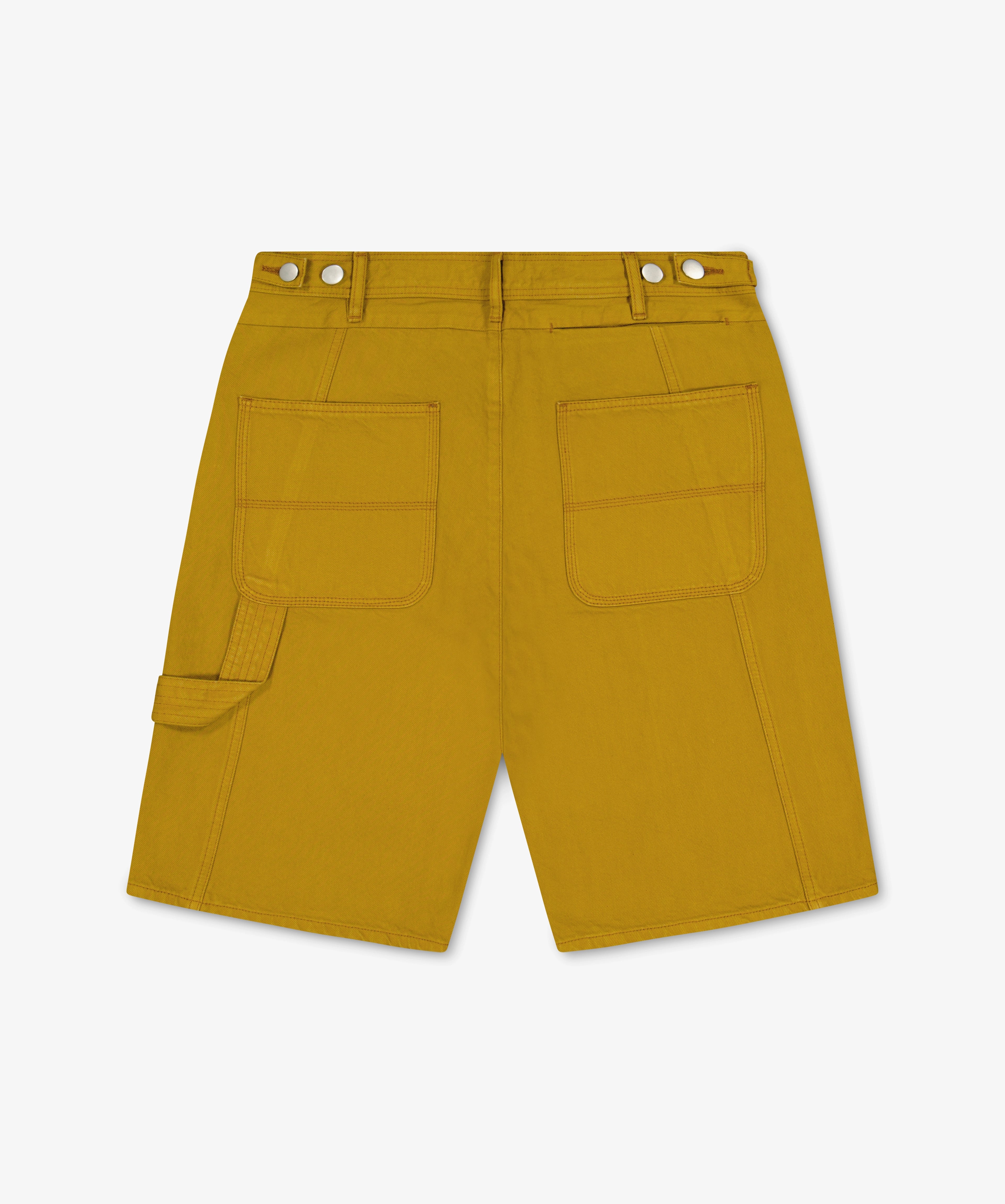 Twill-Arbeitershorts mit Stickerei und Patch