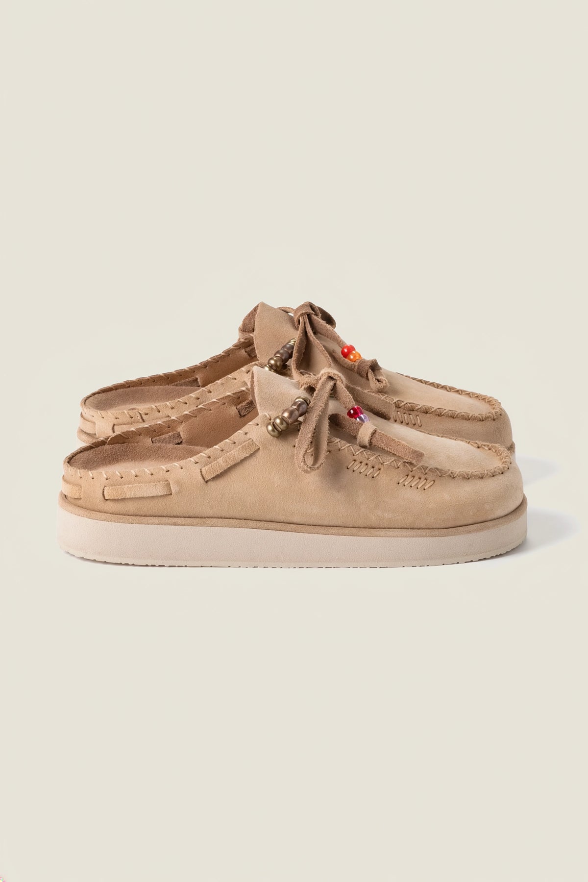 Embroidered mules