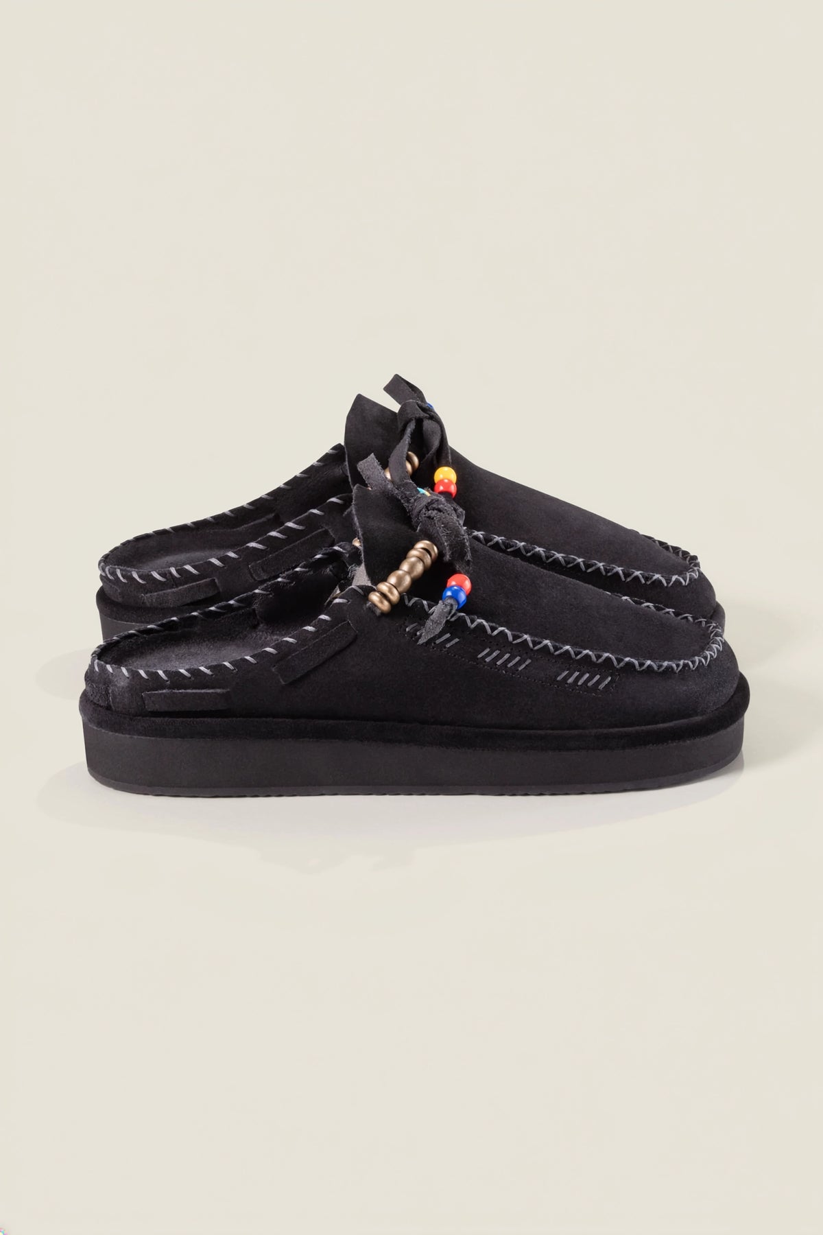 Embroidered mules