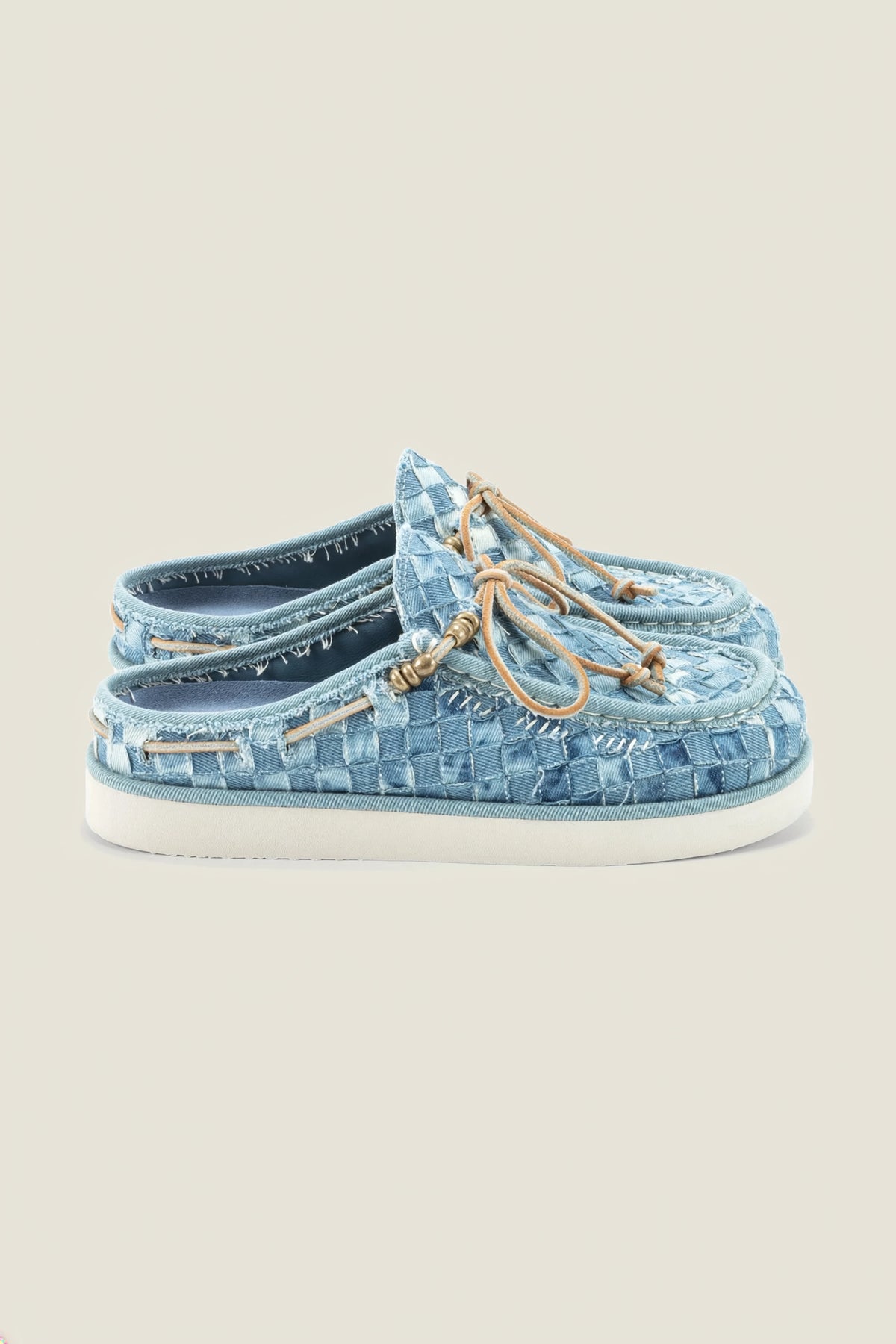 Kaia Mules en denim