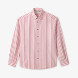 Striped cotton shirt with patterns