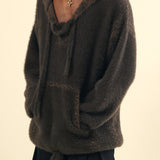 Hoodie maille mohair