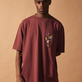 T-shirt bordeaux Caleb Buttercup