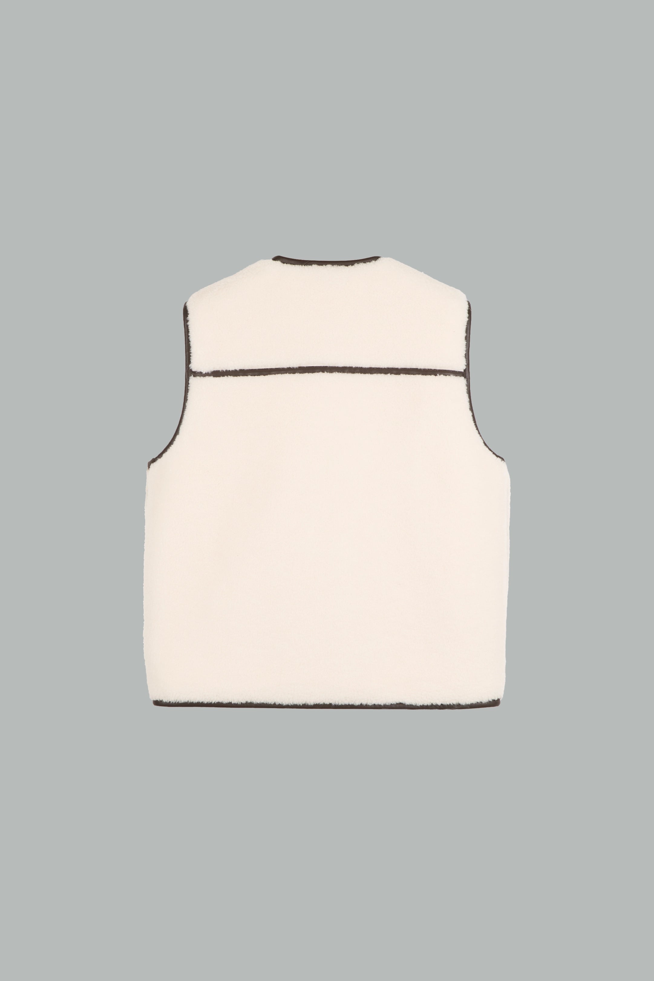 Veste sans manche zippée en polaire