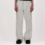 Pantalon Cargo en Lin