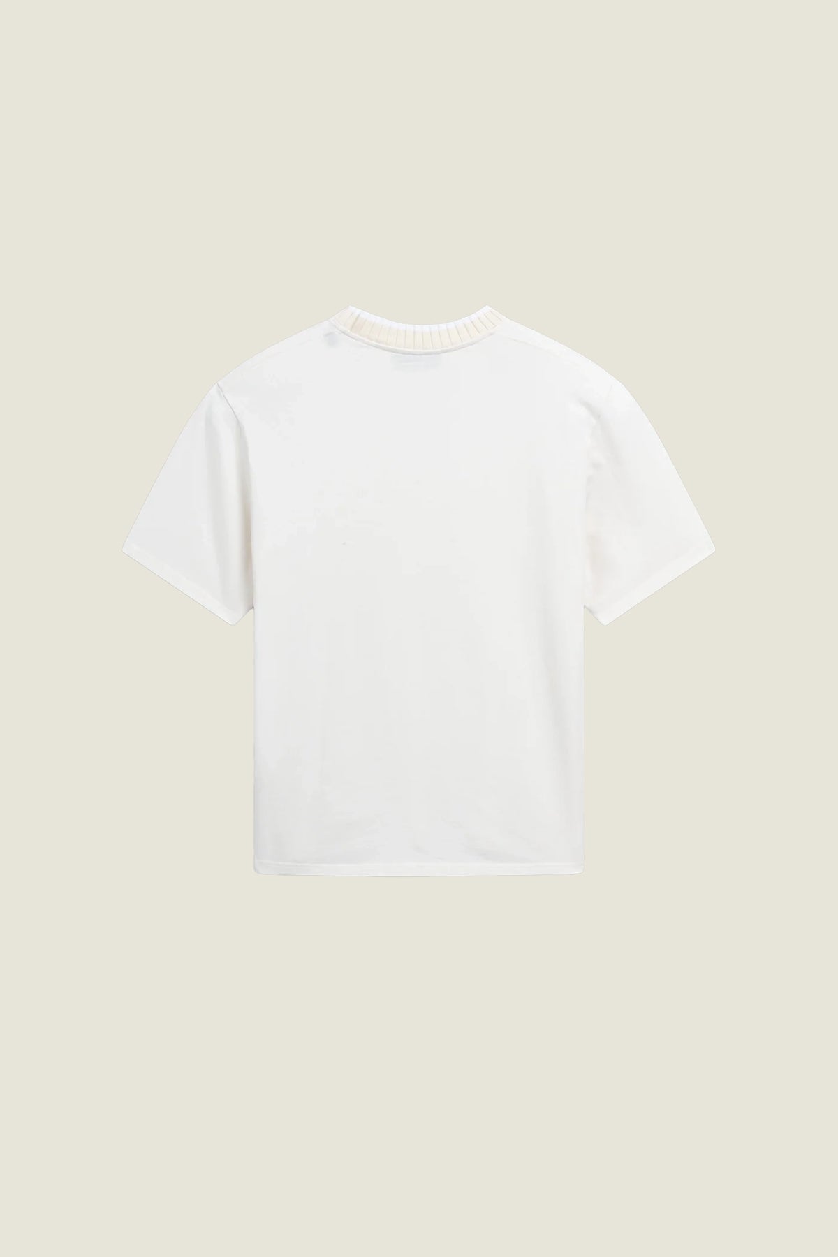 Varsity style ribbed jersey t-shirt